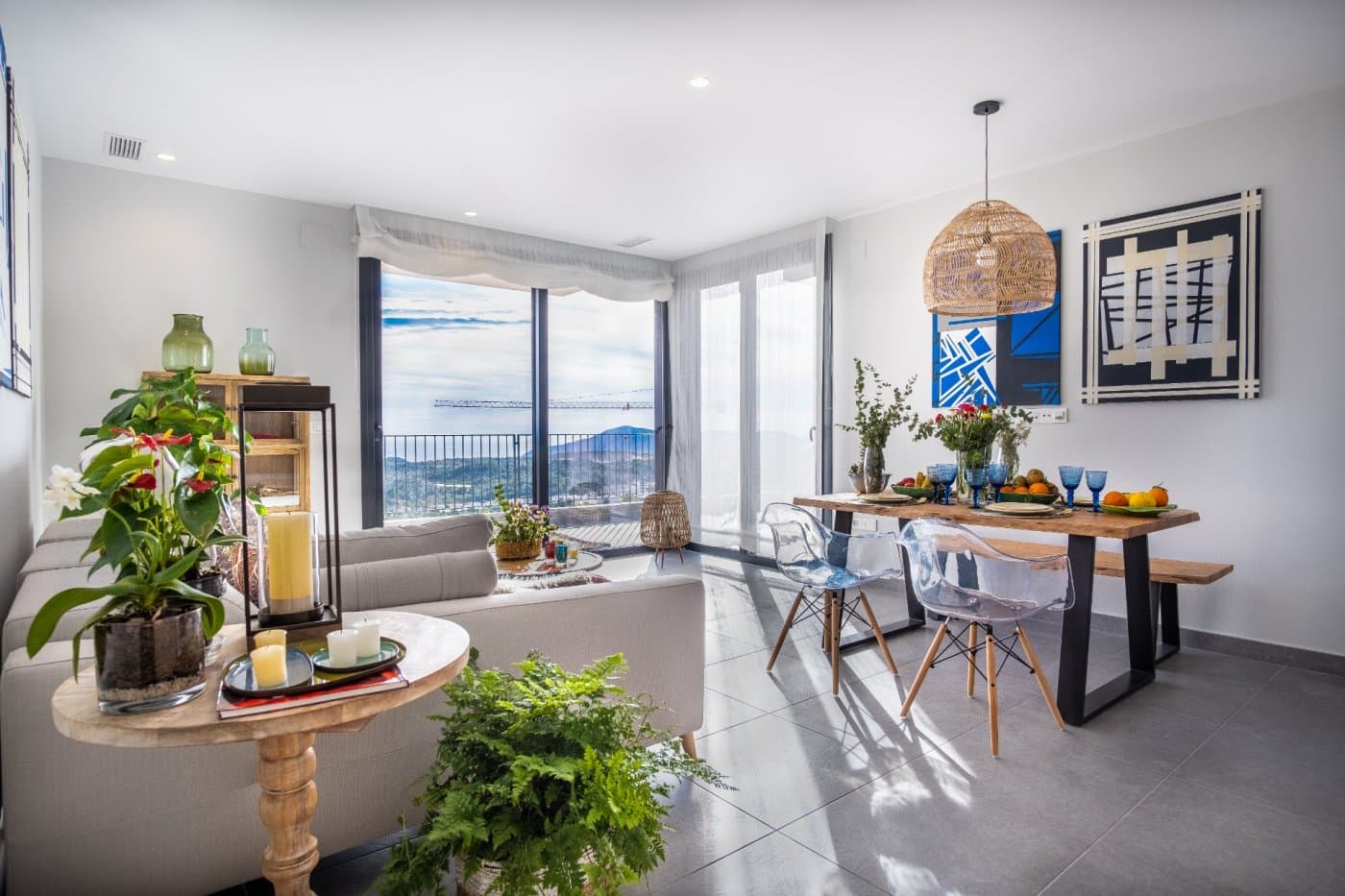 Villa mit 3 Schlafzimmern auf einer Etage in Polop(Alicante) Moderne Villen in privater Ur Vorschau 3