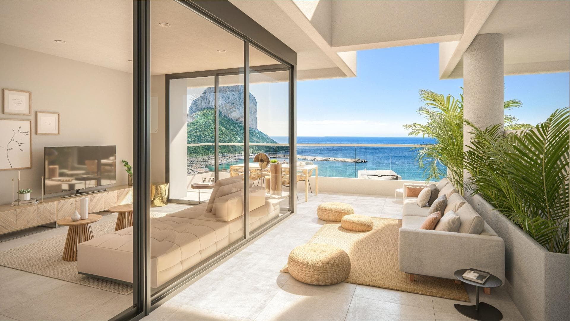NEU GEBAUTE LUXURIÖSE PENTHOUSES MIT MEERBLICK IN CALPE Neubau Wohnanlage mit 1, 2 und 3 S