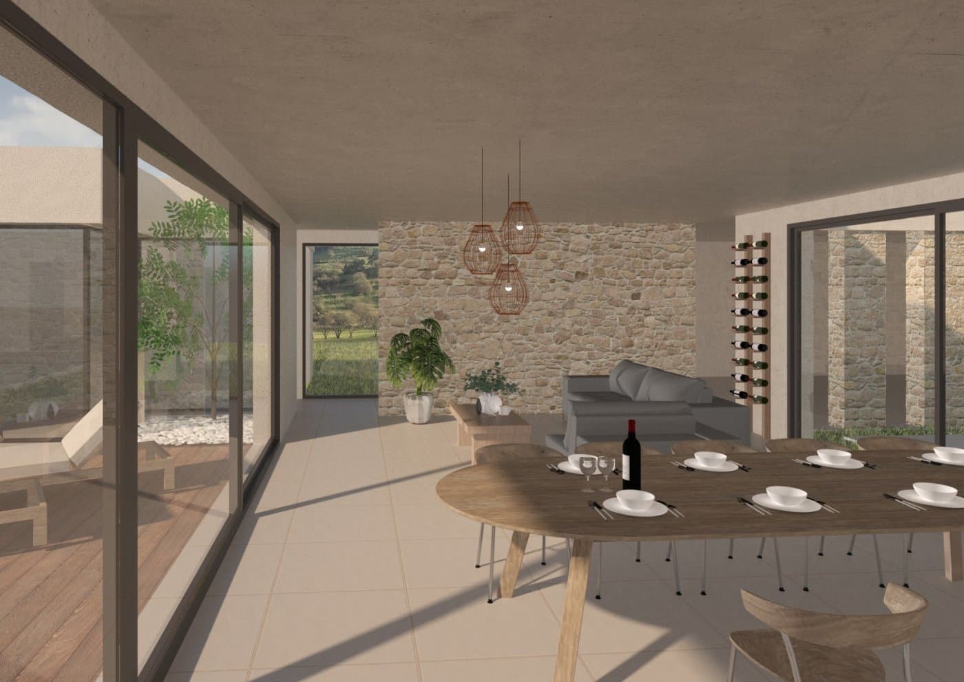 NEU GEBAUTE FINCA MIT WEINBERG, 100% INDIVIDUELL GESTALTBAR, GROSSE GRUNDSTÜCKE, FANTASTIS Vorschau 4