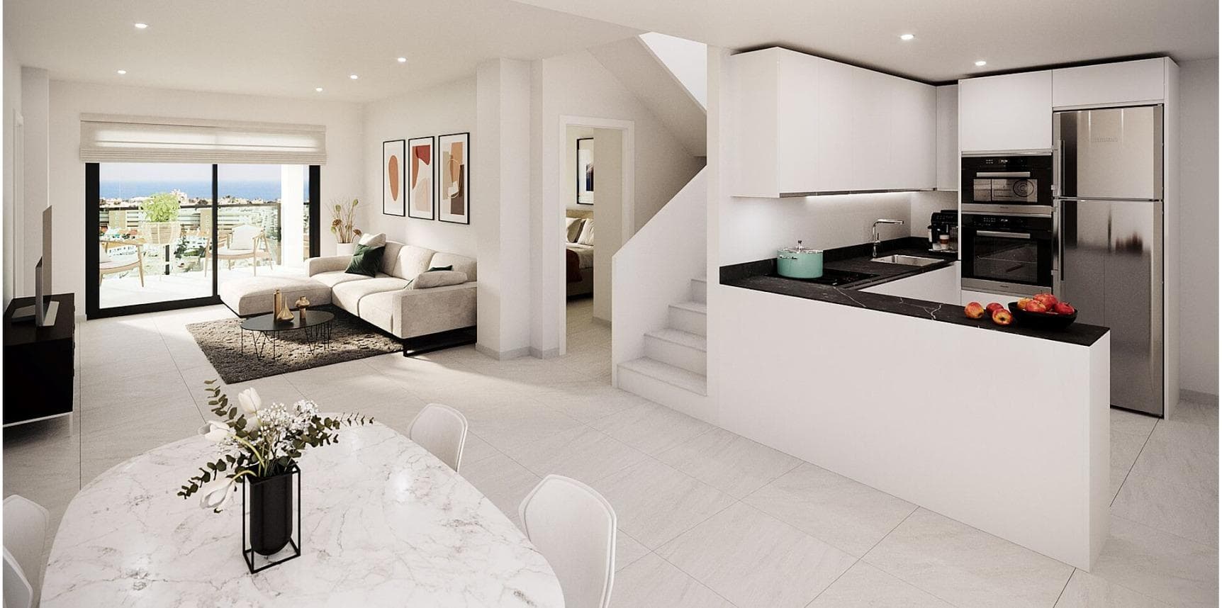 NEU GEBAUTE, GESCHLOSSENE WOHNANLAGE IN TORREVIEJA, NUR 700 M VOM STRAND ENTFERNT Neue Woh Vorschau 3