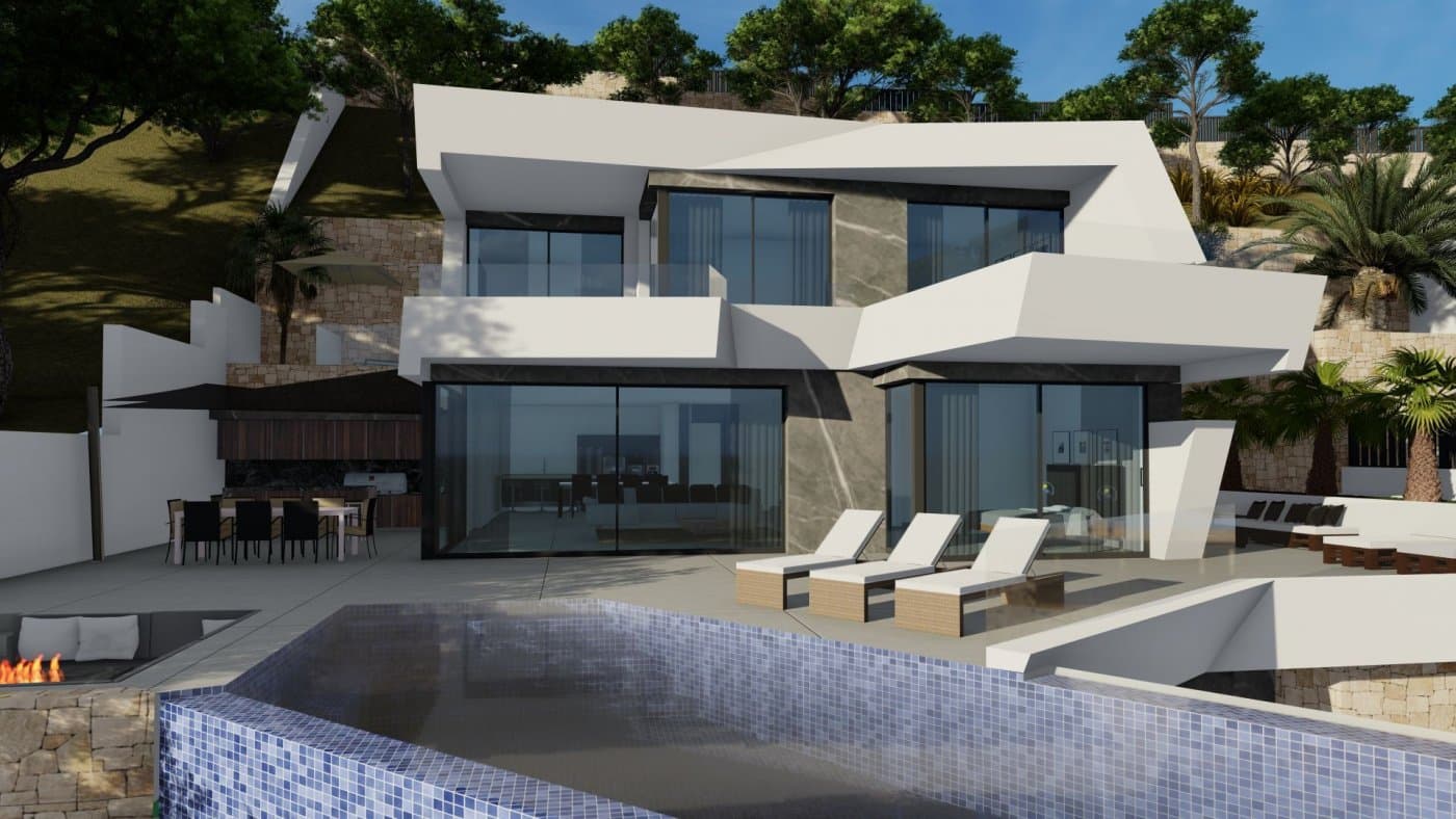 NEU GEBAUTE LUXUSVILLA MIT SPEKTAKULÄRER AUSSICHT IN CALPE Neu gebaute Villa in Calpe mit  Vorschau 2