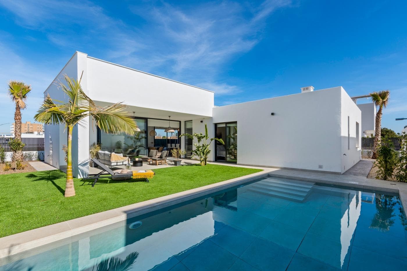 Villa mit 3 Schlafzimmern auf einer Ebene zu verkaufen in Mar de Cristal(Cartagena) Neubau