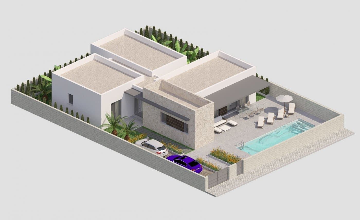 FANTASTISCHE NEU GEBAUTE VILLA MIT 3 SCHLAFZIMMERN AUF EINER EBENE IN BENIJOFAR (ALICANTE) Vorschau 4