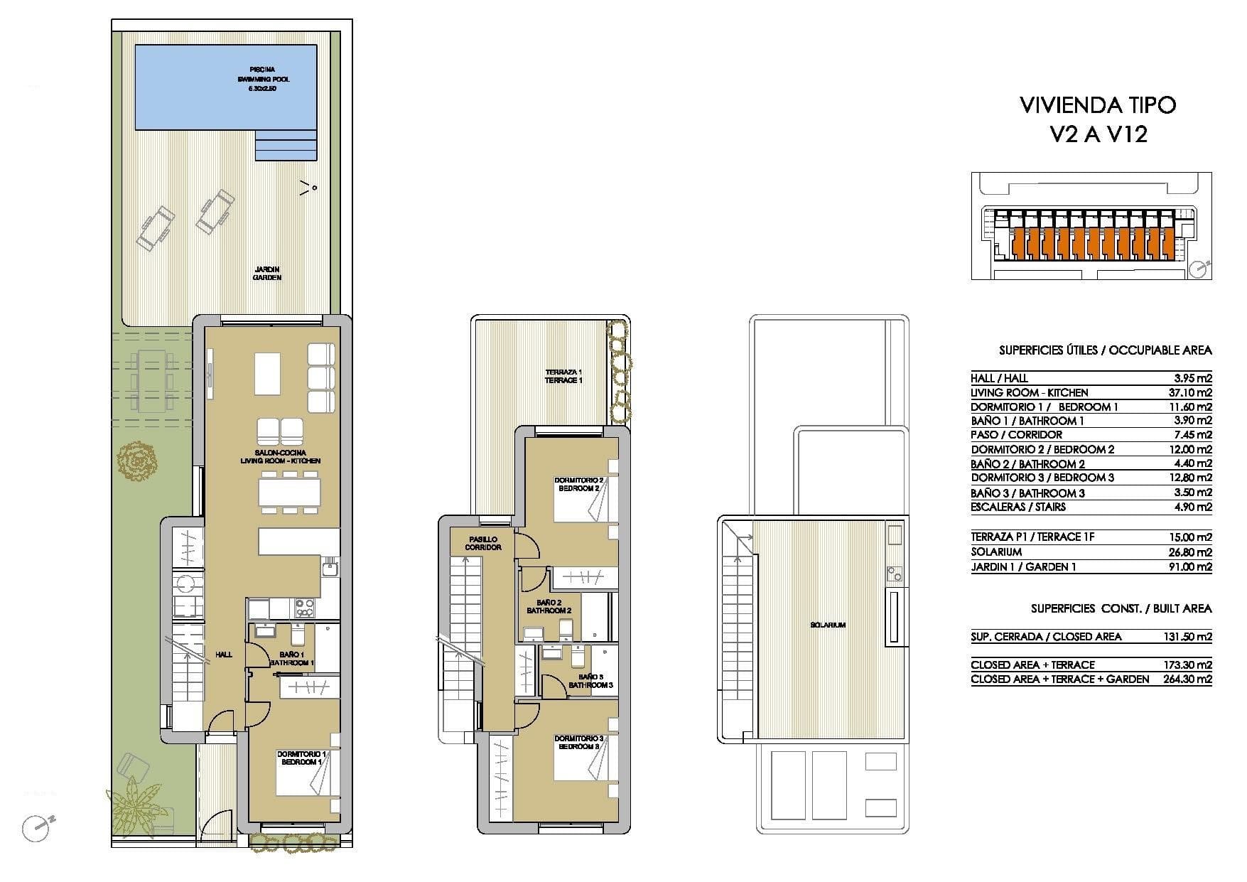 NEUBAU 3-SCHLAFZIMMER-VILLA IN MIL PALMERAS Neubau von Villen in Mila Palmeras, die entwor Vorschau 5