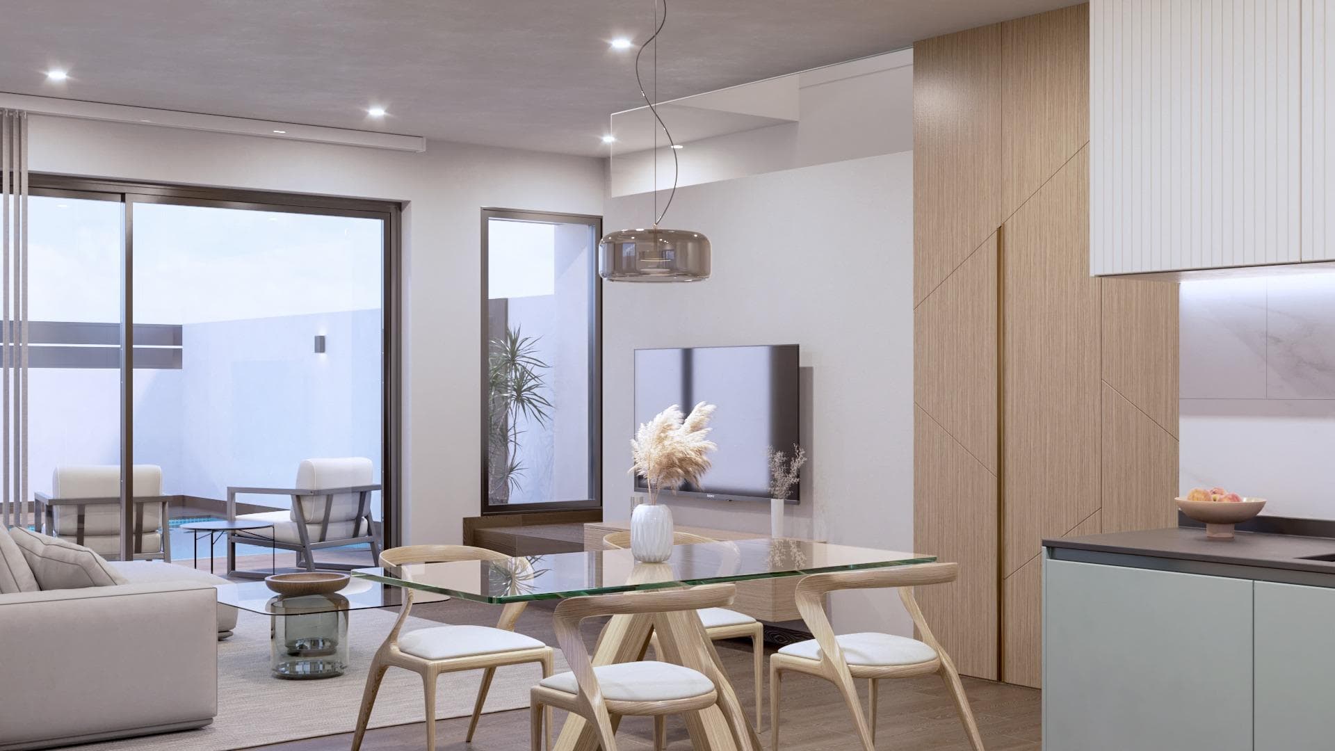 Villa zum Verkauf mit privatem Pool in San Pedro del Pinatar Überblick über atemberaubende Vorschau 3