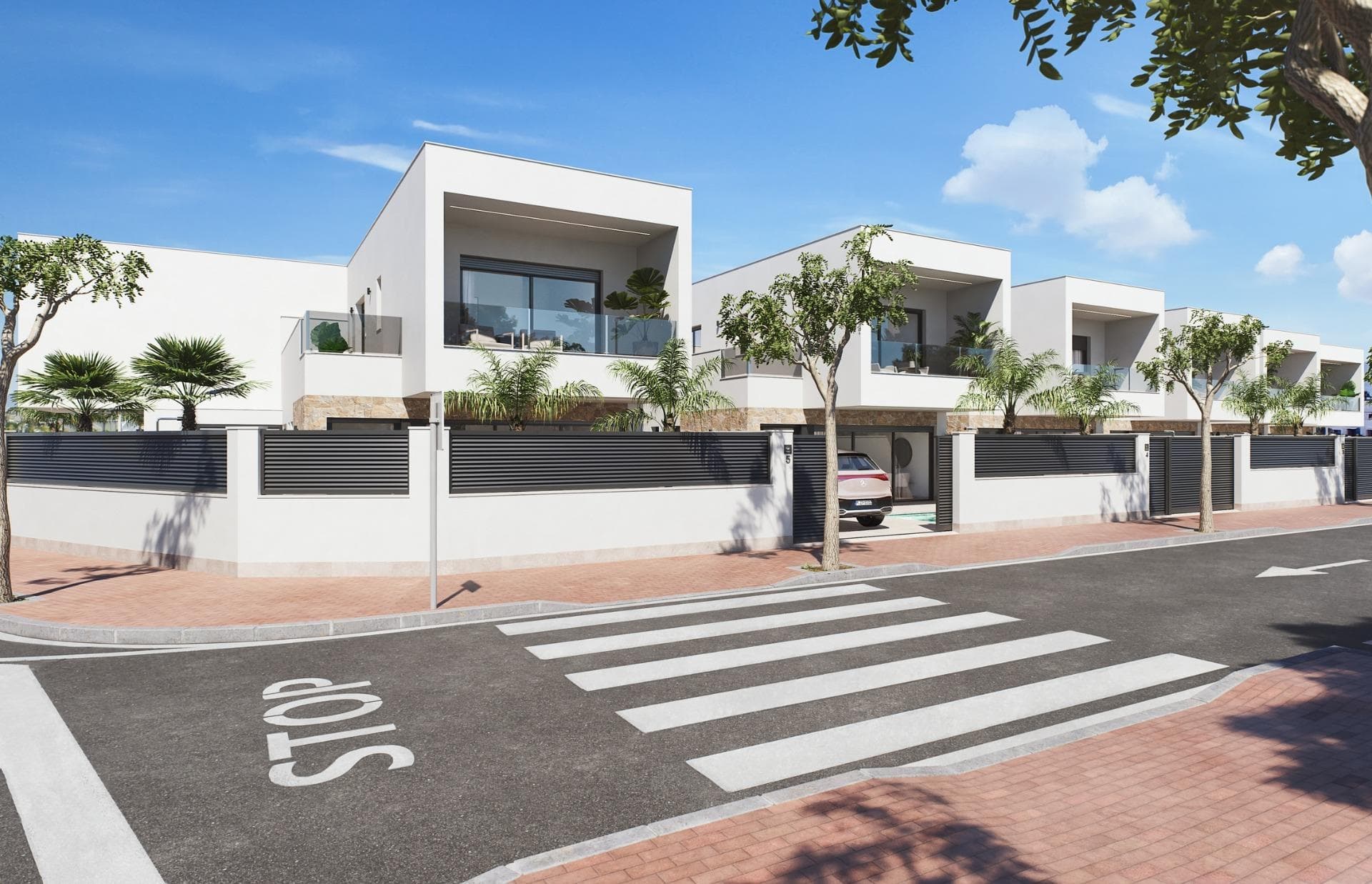 Doppelhaushälfte zu verkaufen mit privatem Pool in San Pedro del Pinatar Elegantes Design  Vorschau 2