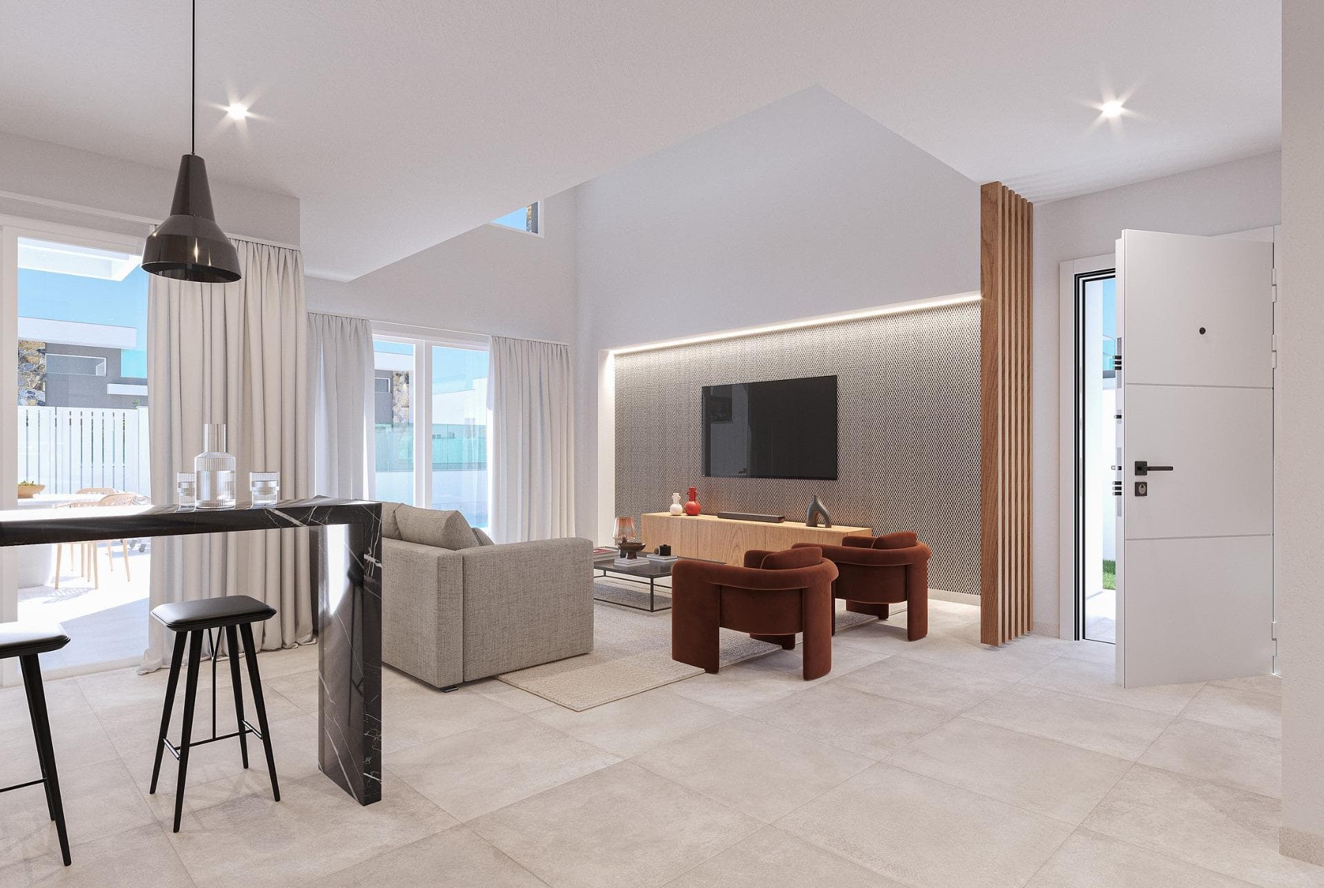 Neu gebaute moderne Villa mit privatem Pool und in Strandnähe in Los Alcazares Luxuriöses  Vorschau 3