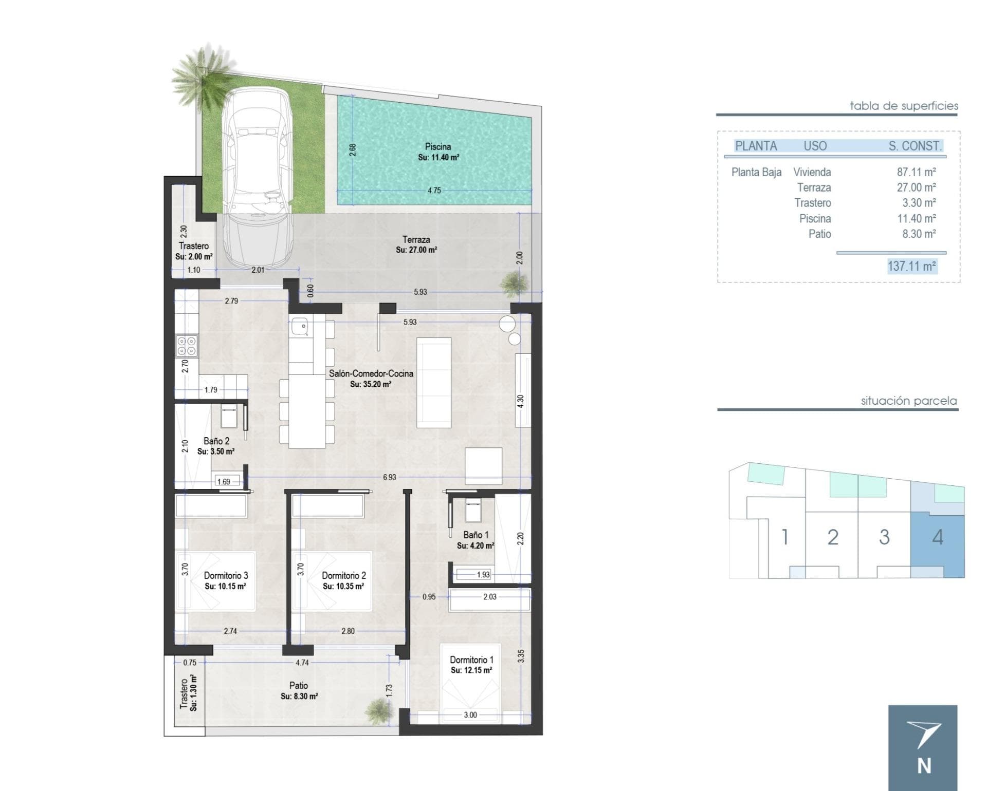 3-Zimmer-Wohnung im Erdgeschoss zu verkaufen in San Pedro del Pinatar Neue Wohnanlage von  Vorschau 6