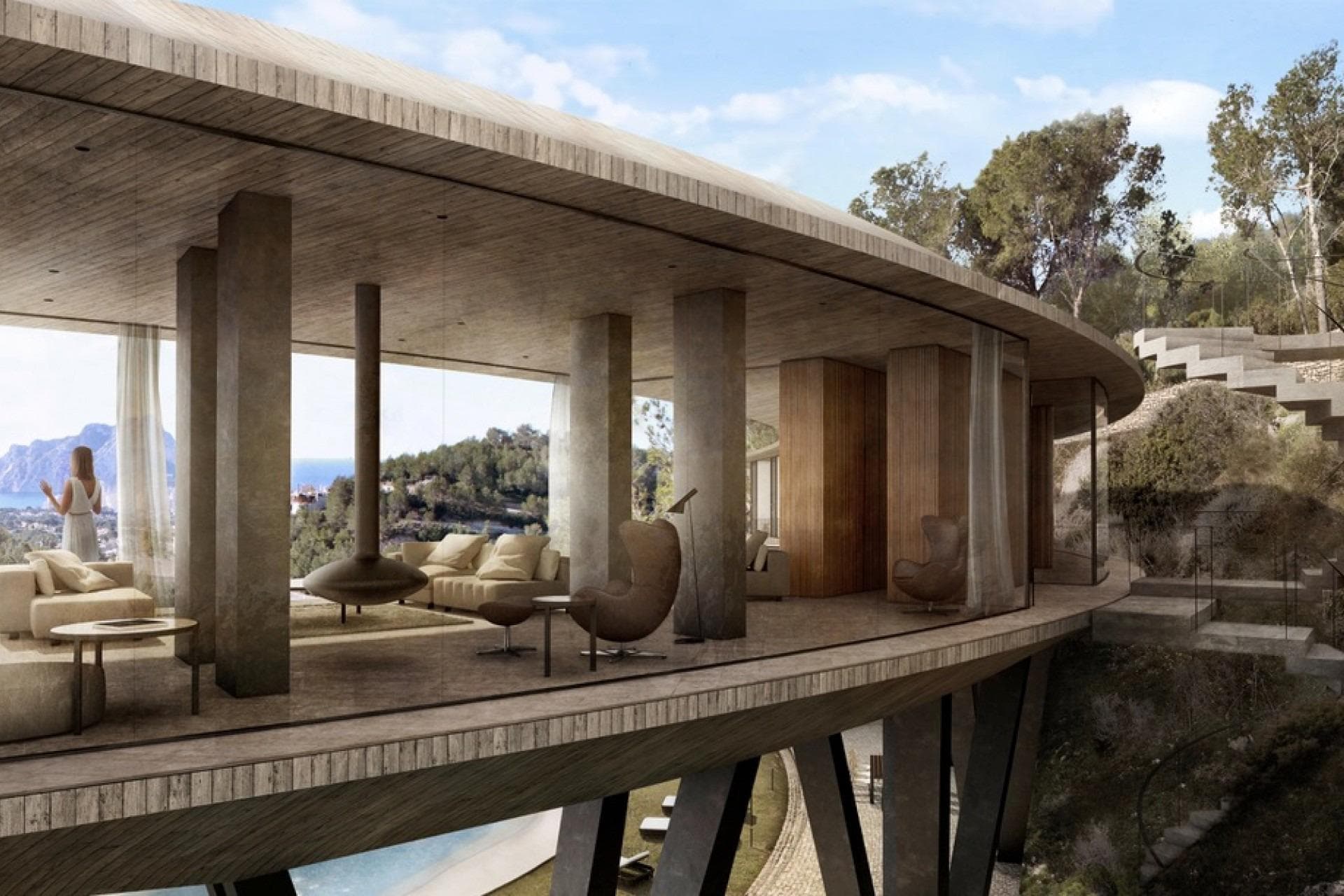 4-Schlafzimmer-Luxus-Villa mit Meerblick in Benissa Costa zu verkaufen Exklusive Villa in  Vorschau 4