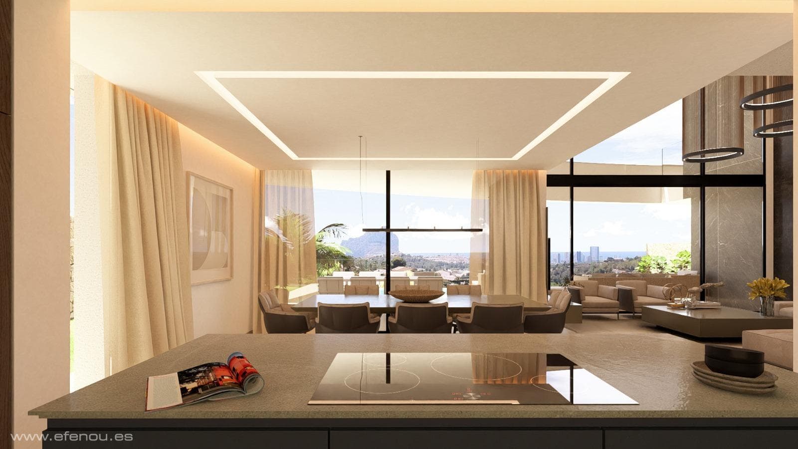 Luxuriöse Villa mit 4 Schlafzimmern und Meerblick in Calpe zu verkaufen Erstklassige Lage  Vorschau 3