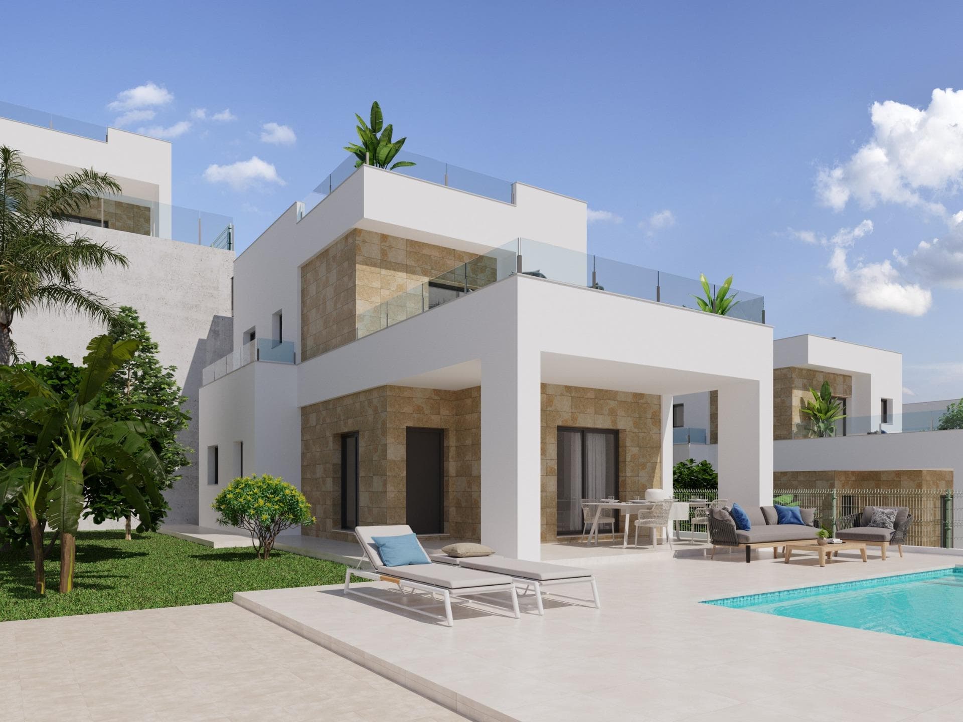 Neubau Villa mit privatem Pool und Meerblick in Polop(Alicante) Das Anwesen besteht aus 2  Vorschau 2