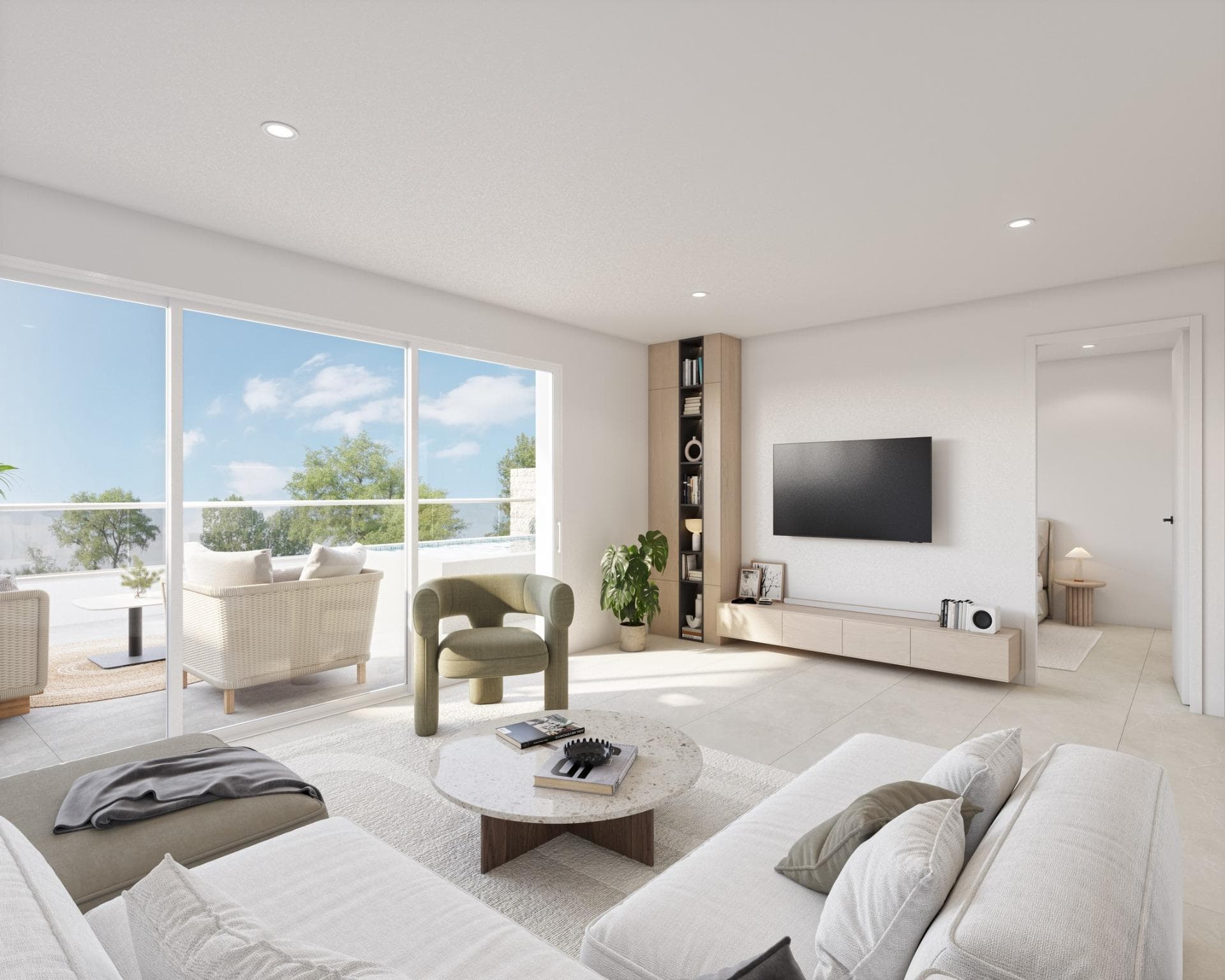 2-Zimmer-Dachgeschoss-Wohnung in Pilar de la Horadada mit privatem Pool Moderne Wohnungen  Vorschau 3