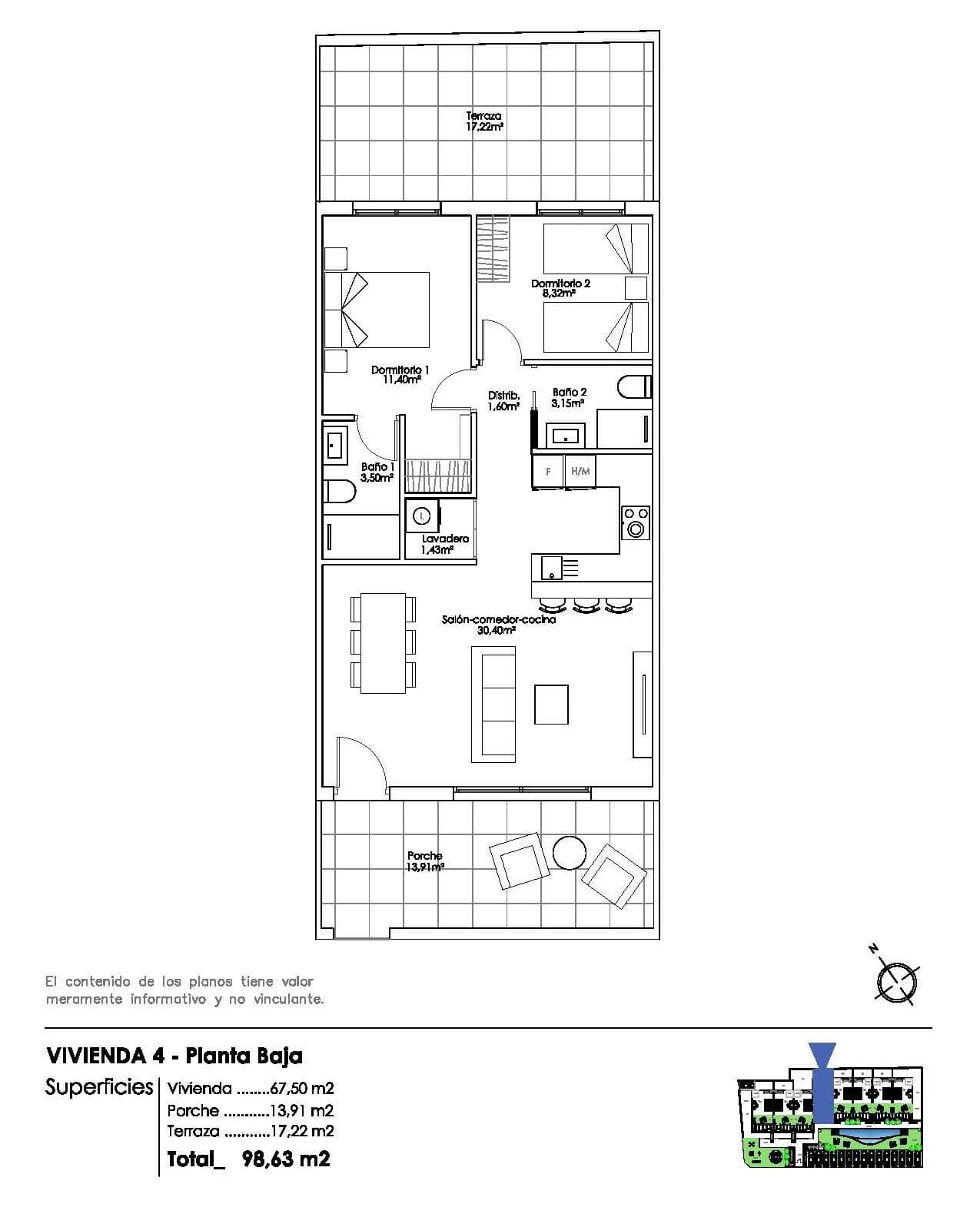 2 schlafzimmer wohnung im erdgeschoss zu verkaufen in Pilar de la Horadada Neubauwohnung m Vorschau 6