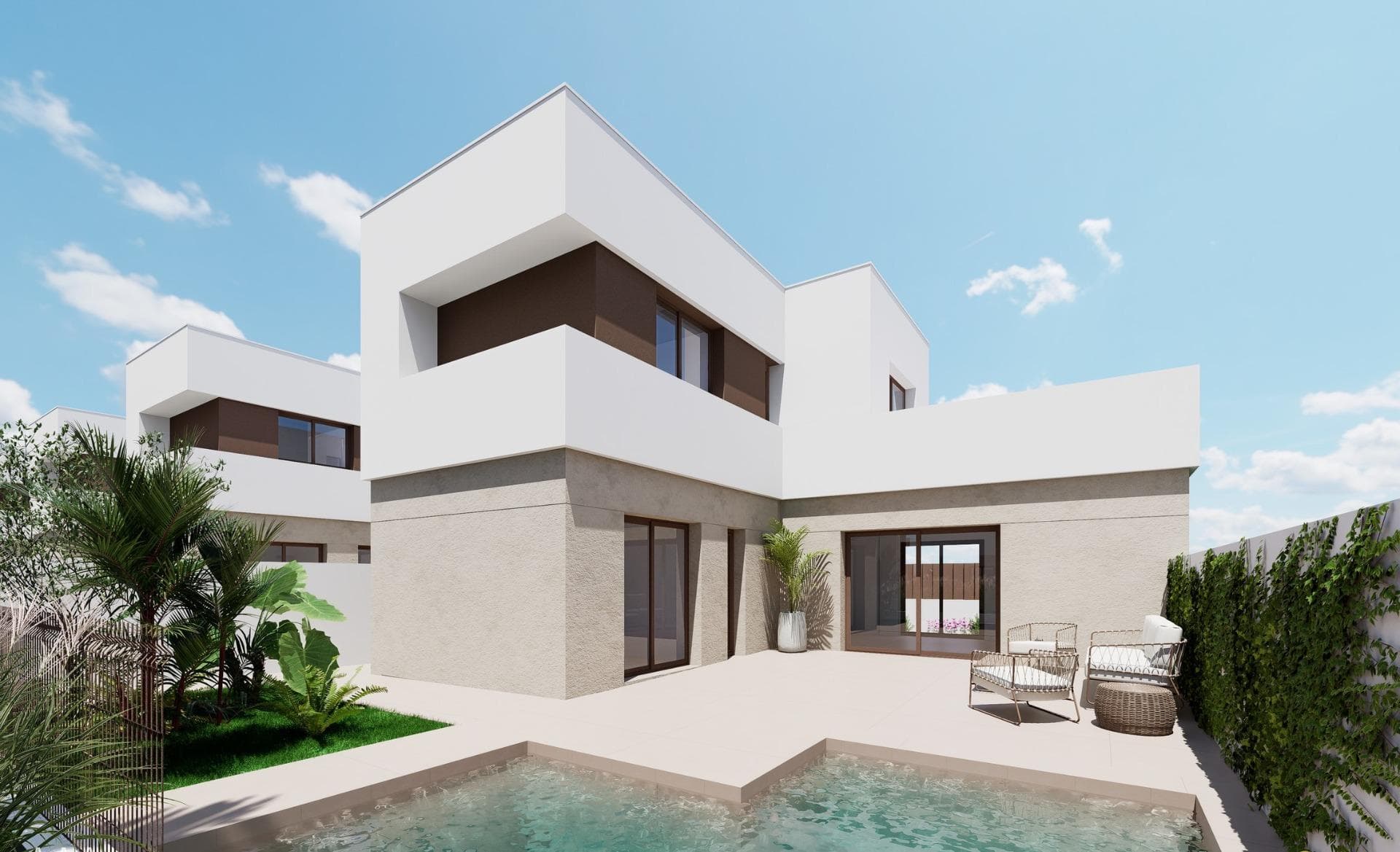 Neu gebaute Villa mit 3 Schlafzimmern in Los Alcazares