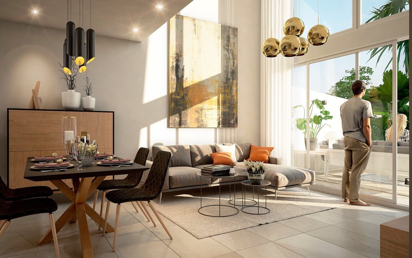 Neubau einer Doppelhaushälfte mit 3 Schlafzimmern in Algorfa zu verkaufen Neubau-Wohnanlag Vorschau 2