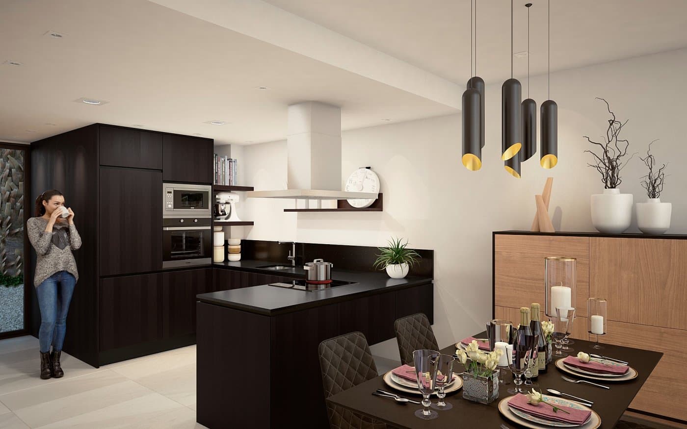 Neubau einer Doppelhaushälfte mit 3 Schlafzimmern in Algorfa zu verkaufen Neubau-Wohnanlag Vorschau 6