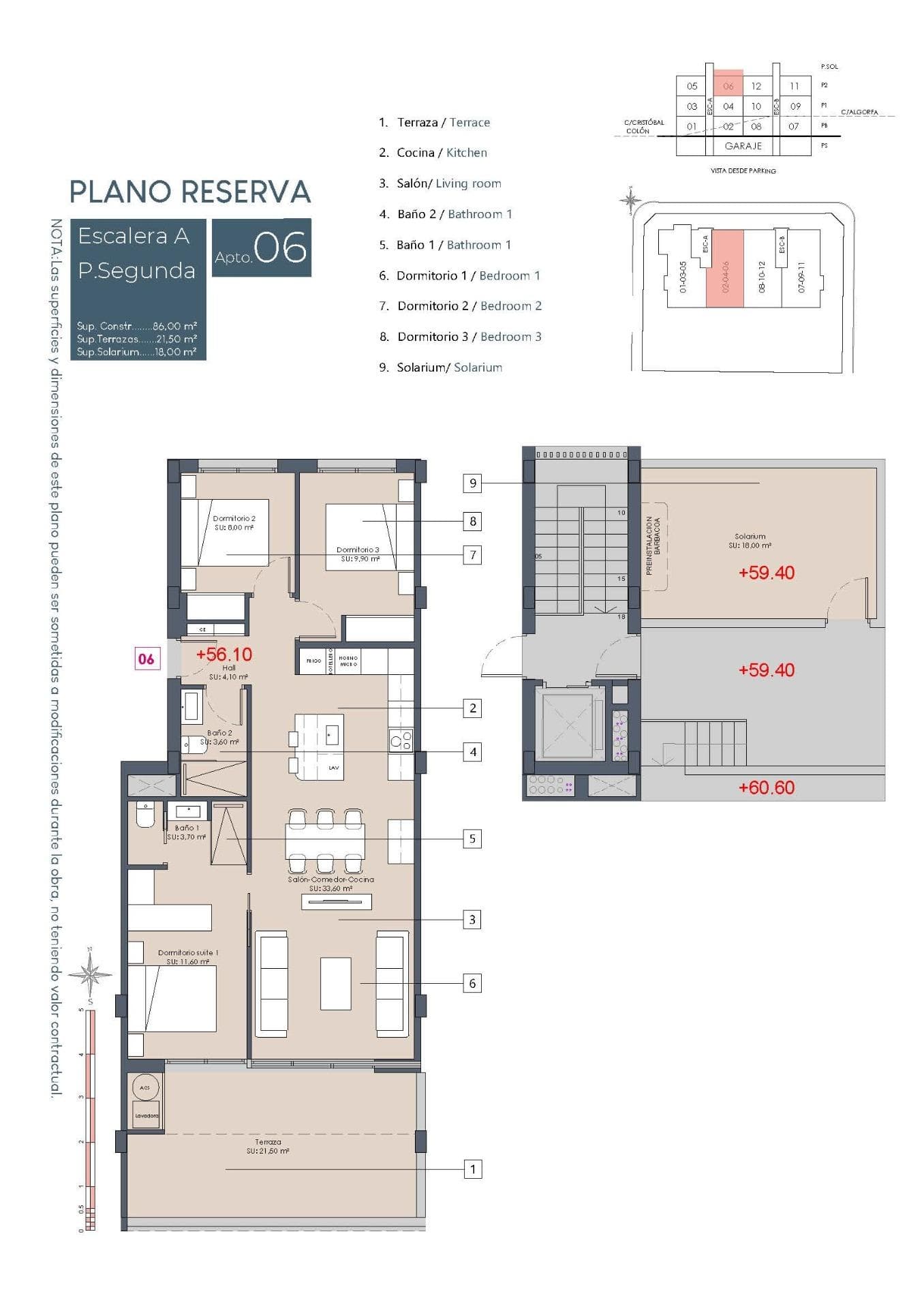 Neubau-Penthouse mit 3 Schlafzimmern und privater Dachterrasse zu verkaufen in Benijófar ( Vorschau 5