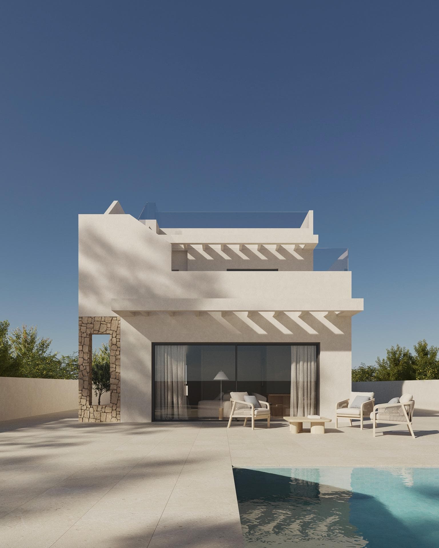 Villa mit 5 Schlafzimmern, Keller und Solarium zu verkaufen in Polop(Alicante) Moderne Neu