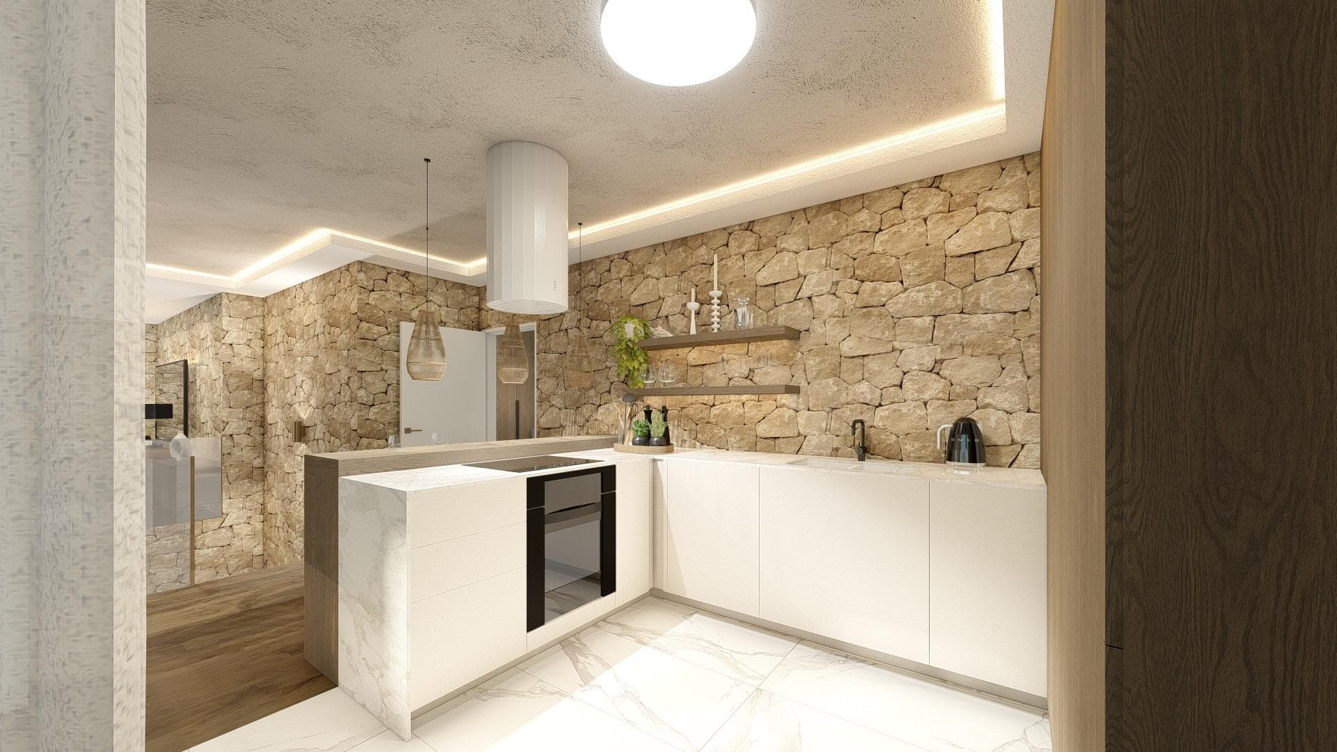 Luxuriöse Villa mit 3 Schlafzimmern und Panoramablick in Altea Komplett renovierte Villen: Vorschau 6