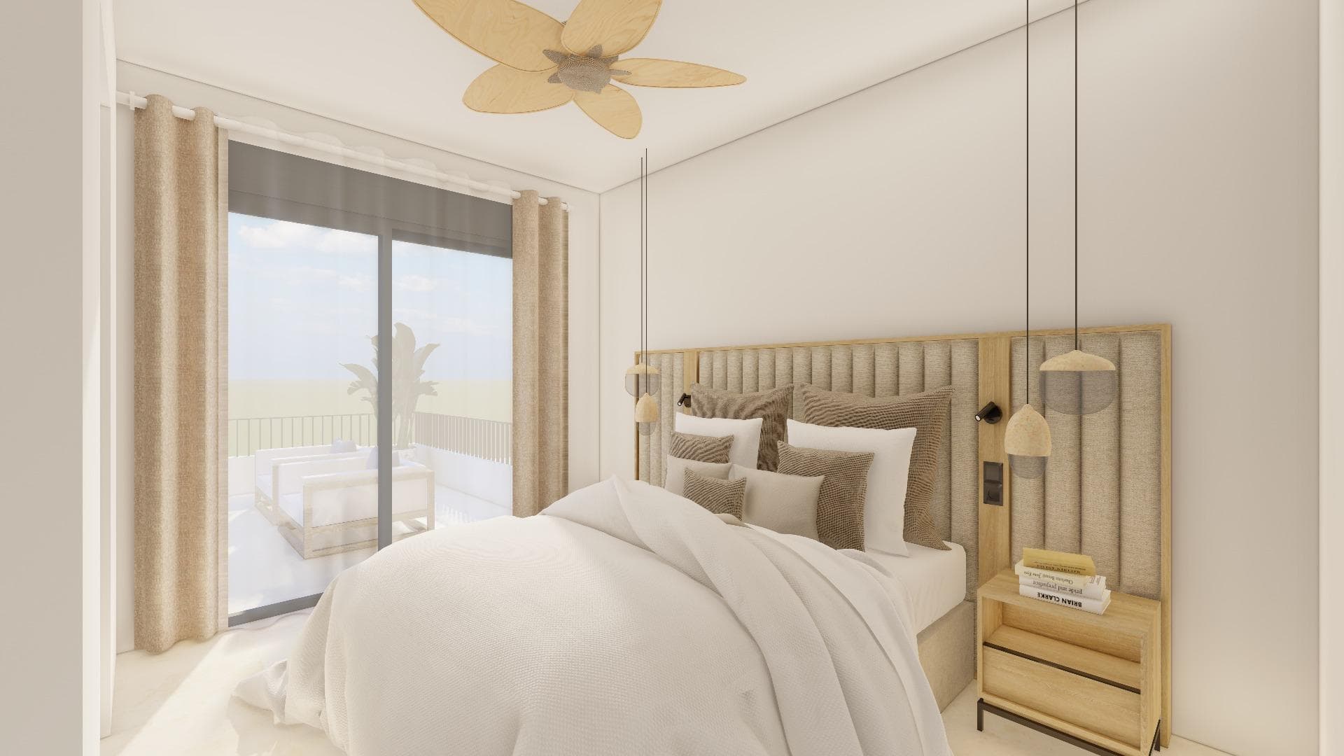 Doppelhaushälfte mit 3 Schlafzimmern und privatem Pool in Meeresnähe zu verkaufen (Santiag Vorschau 5