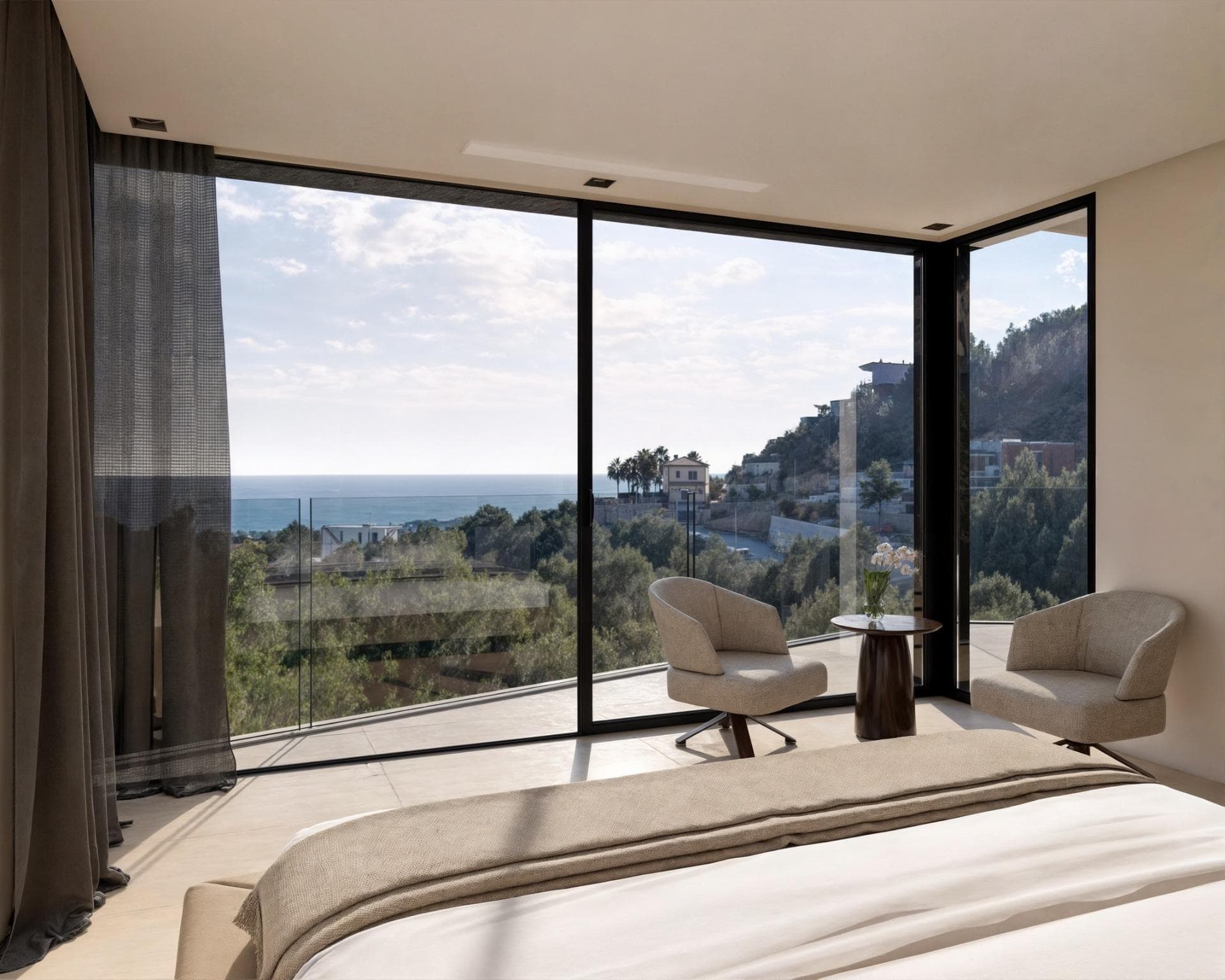 Luxuriöse Villa mit 4 Schlafzimmern, Infinity-Pool und atemberaubendem Meerblick in Beniss Vorschau 5