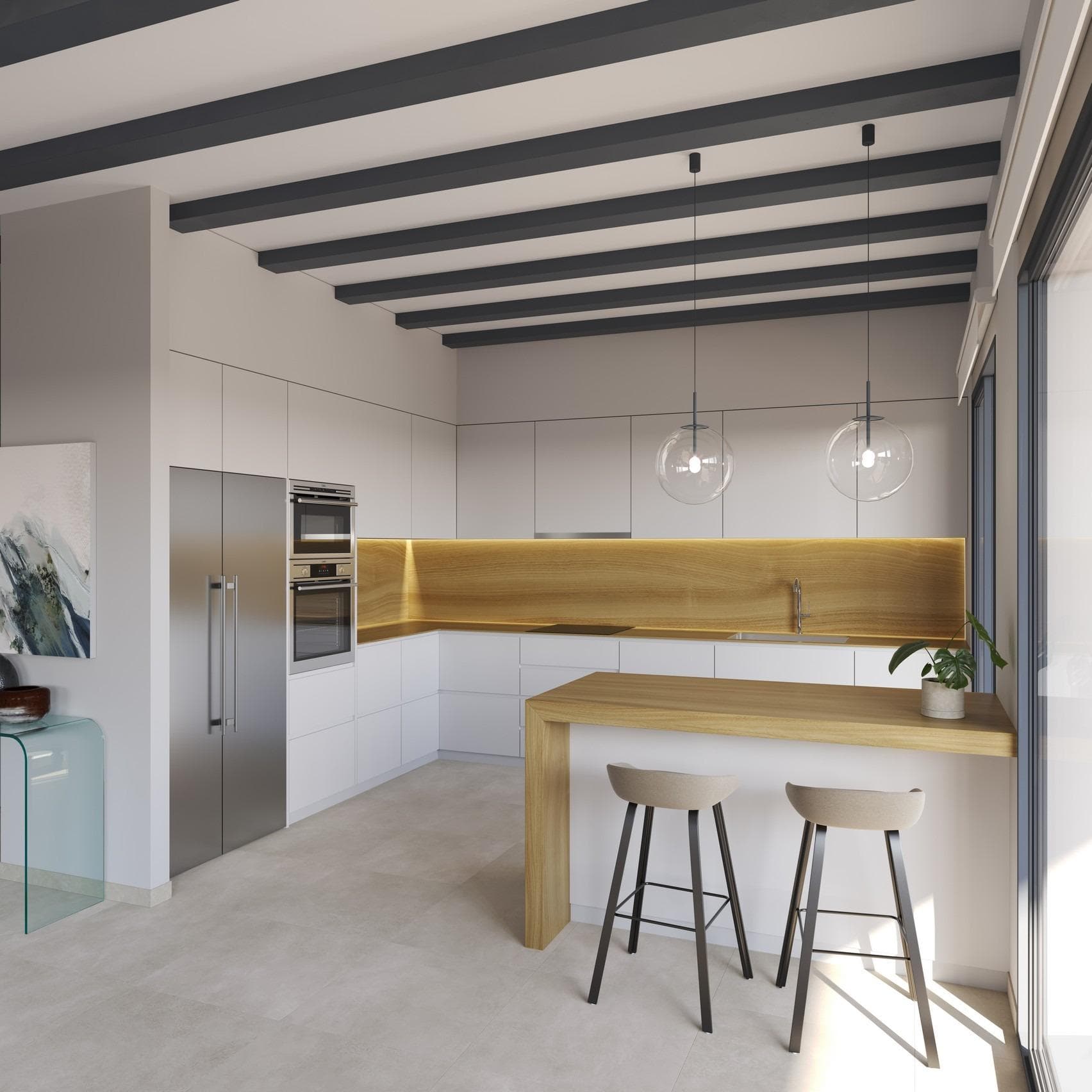 Neubau-Villa mit 4 Schlafzimmern auf einer Etage und privatem Pool in Penáguila (Alicante) Vorschau 3