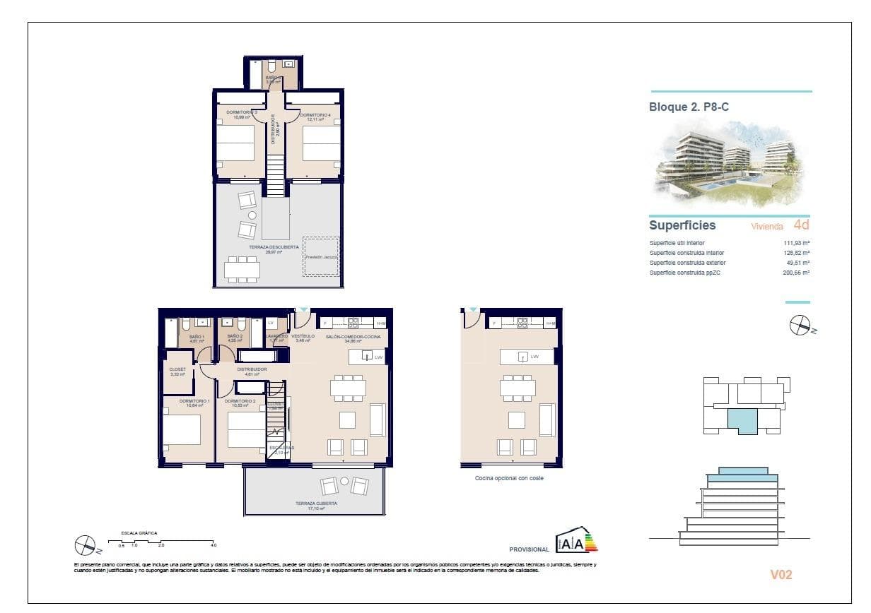 4-Schlafzimmer-Penthouse mit privater Dachterrasse zu verkaufen nur 450m vom Meer entfernt Vorschau 6
