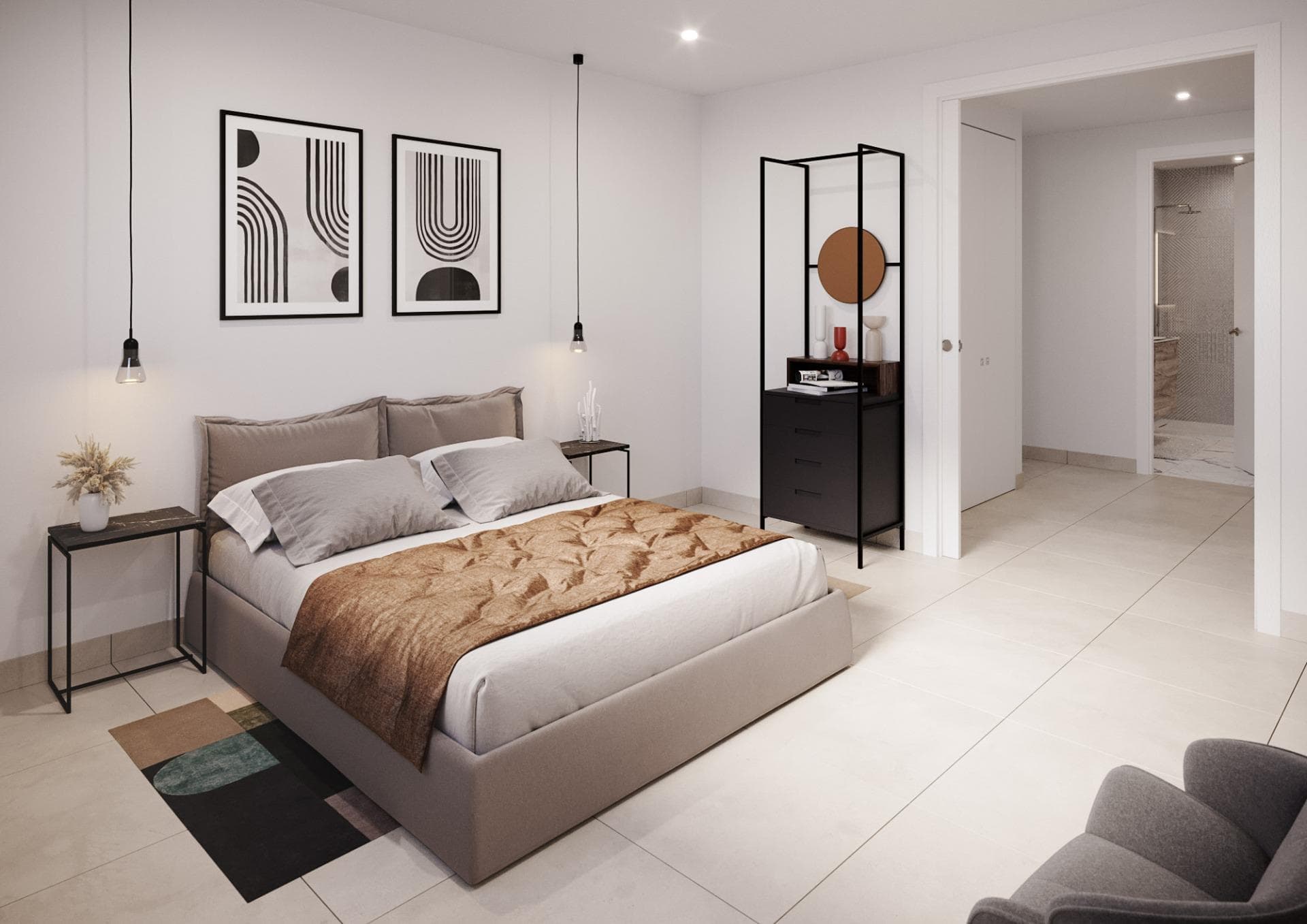 Erdgeschosswohnung mit 3 Schlafzimmern in Santa Pola zu verkaufen Diese Neubauimmobilie ve Vorschau 4