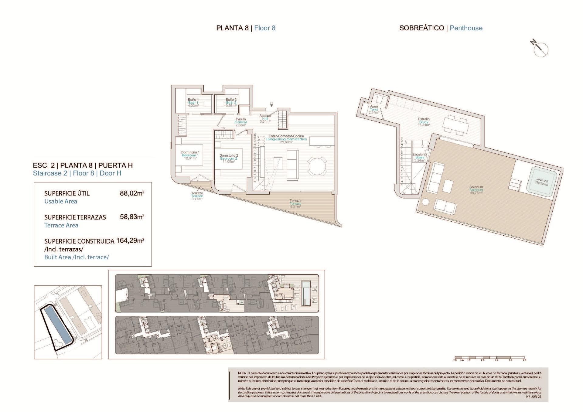 2-Zimmer-Penthouse mit privatem Solarium, nur wenige Schritte vom Strand entfernt und mit  Vorschau 5