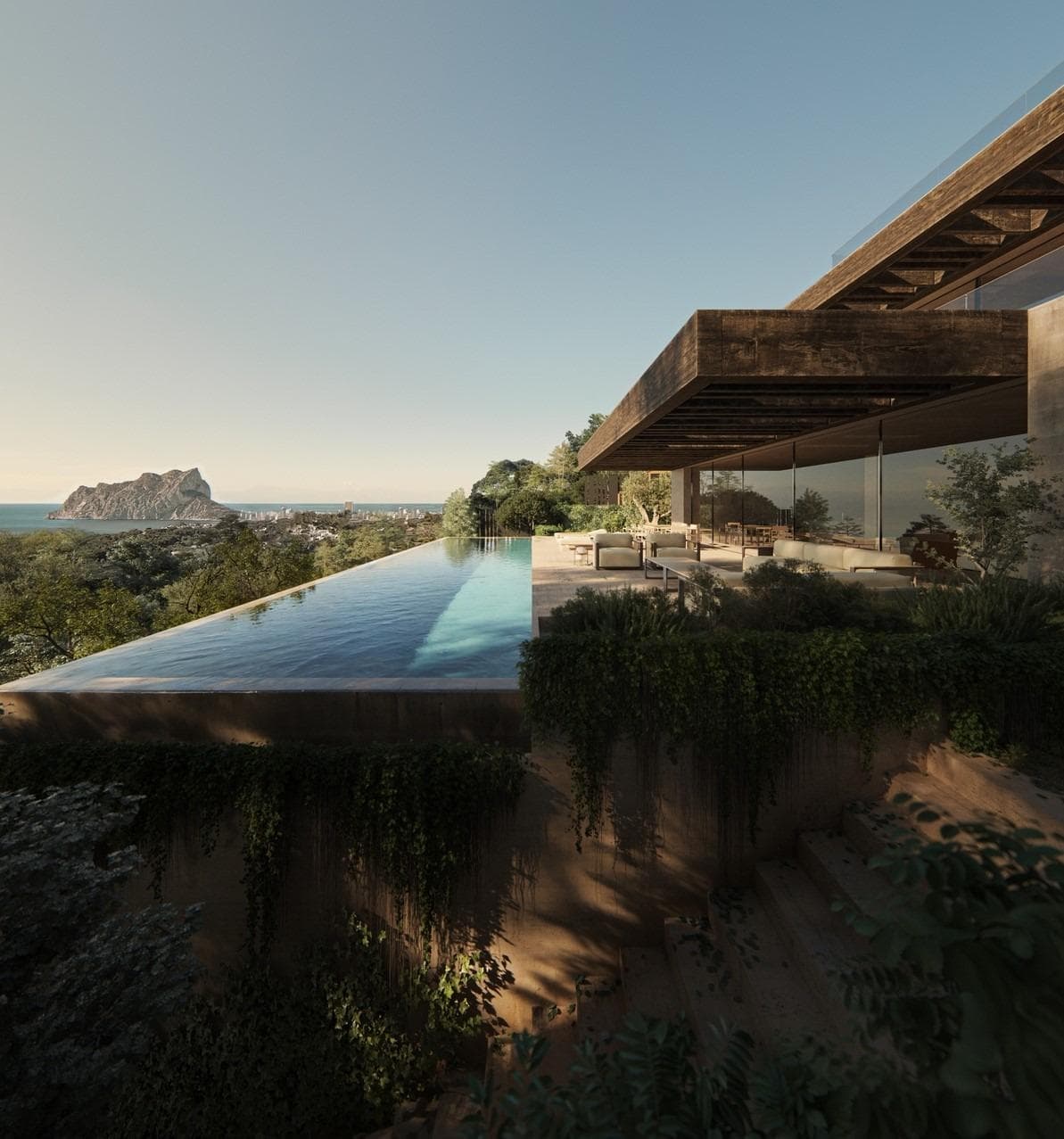 NEU GEBAUTE VILLA IN BENISSA Eine neu gebaute Villa, die im Dialog mit der Umgebung steht 