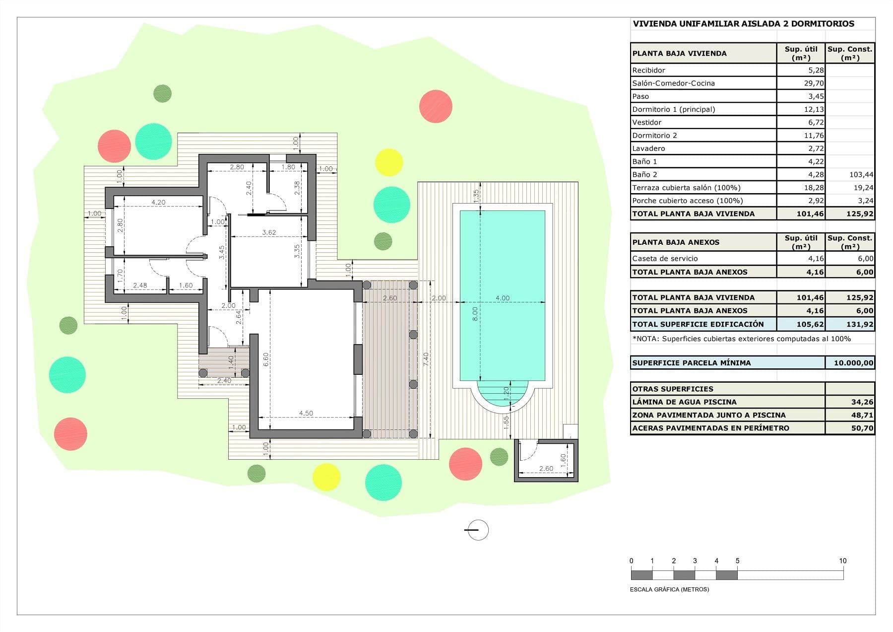 Villa im mediterranen Stil auf einer Etage mit 2 Schlafzimmern und privatem Pool in Pinoso Vorschau 6