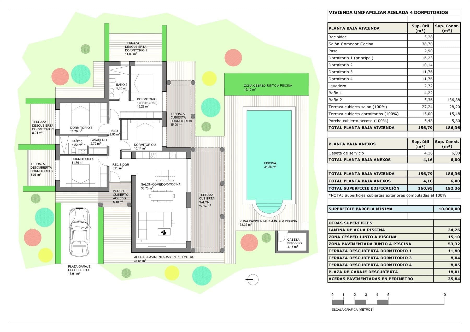 Villa mit 4 Schlafzimmern und privatem Pool auf großzügigen ländlichen Grundstücken in Pin Vorschau 5