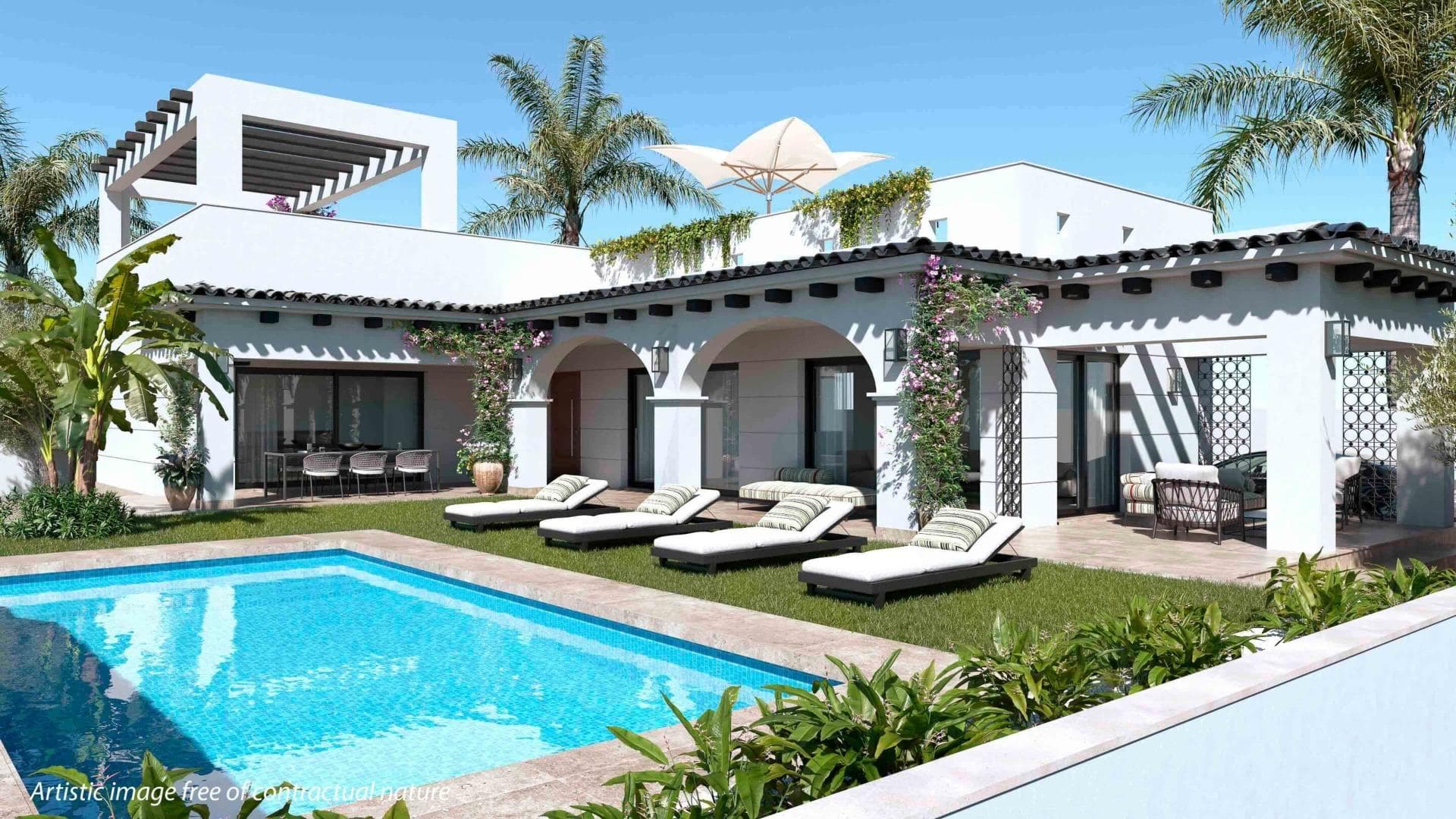 Mediterrane Villa mit 3 Schlafzimmern in Ciudad Quesada, Costa Blanca Zeitgenössisches Des