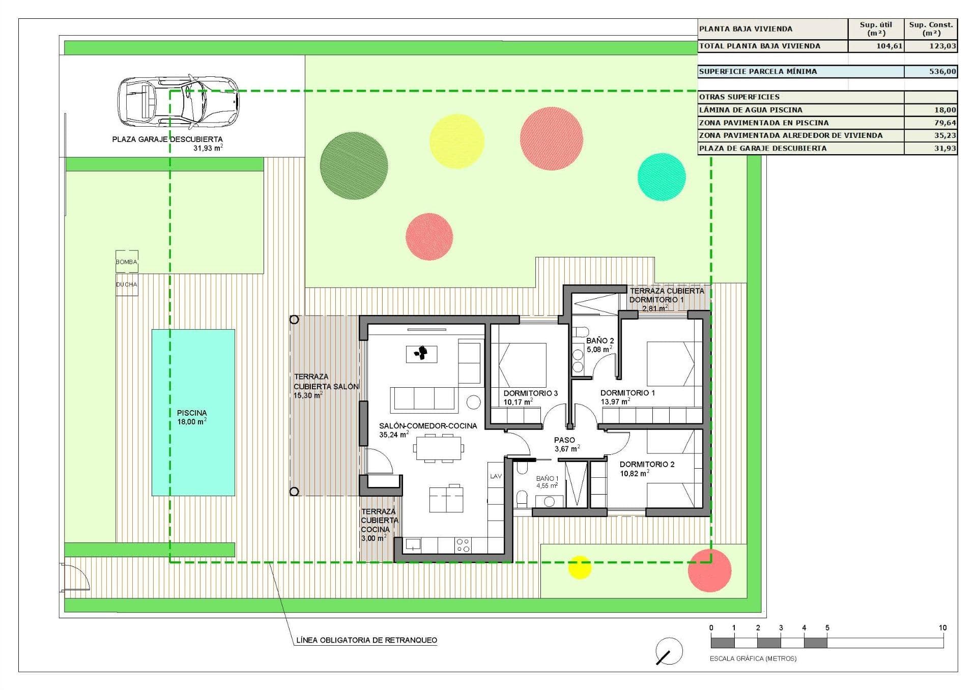 Einstöckige Villa mit 3 Schlafzimmern und privatem Pool in Hondón de las Nieves Friedliche Vorschau 5