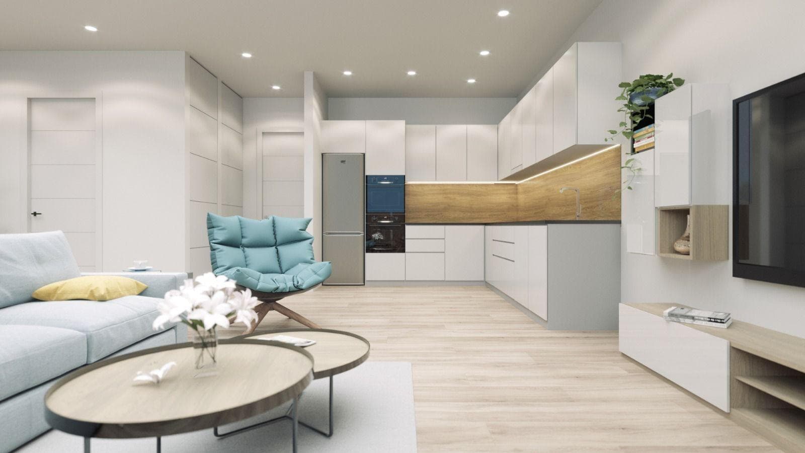 Moderne Neubauwohnung mit 1 Schlafzimmer im Zentrum von Torrevieja (Alicante) Die Wohnung  Vorschau 3