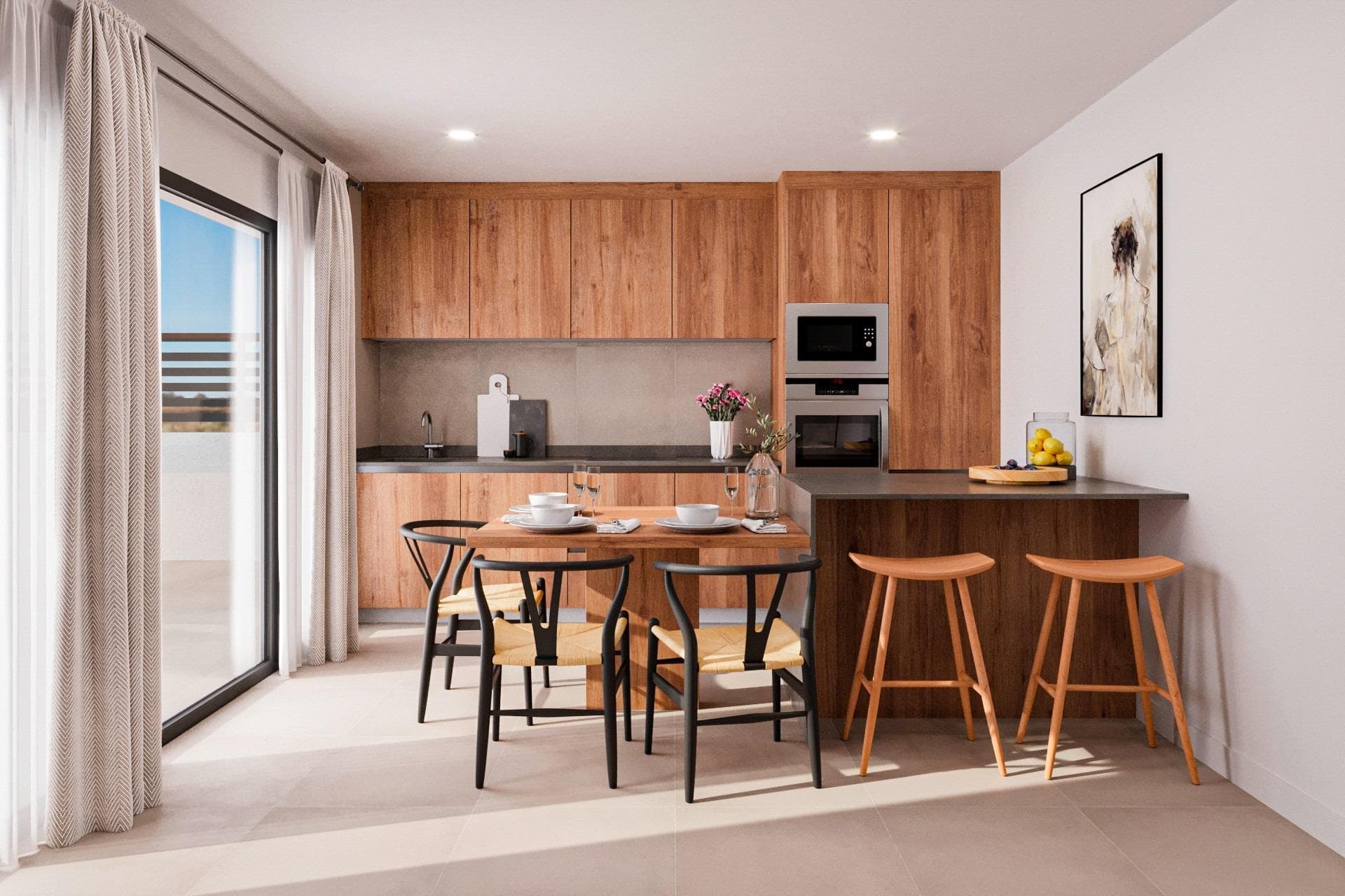 Neubau-Reihenhaus mit 2 Schlafzimmern, Solarium und privatem Pool zum Verkauf in Fuente Ál Vorschau 4