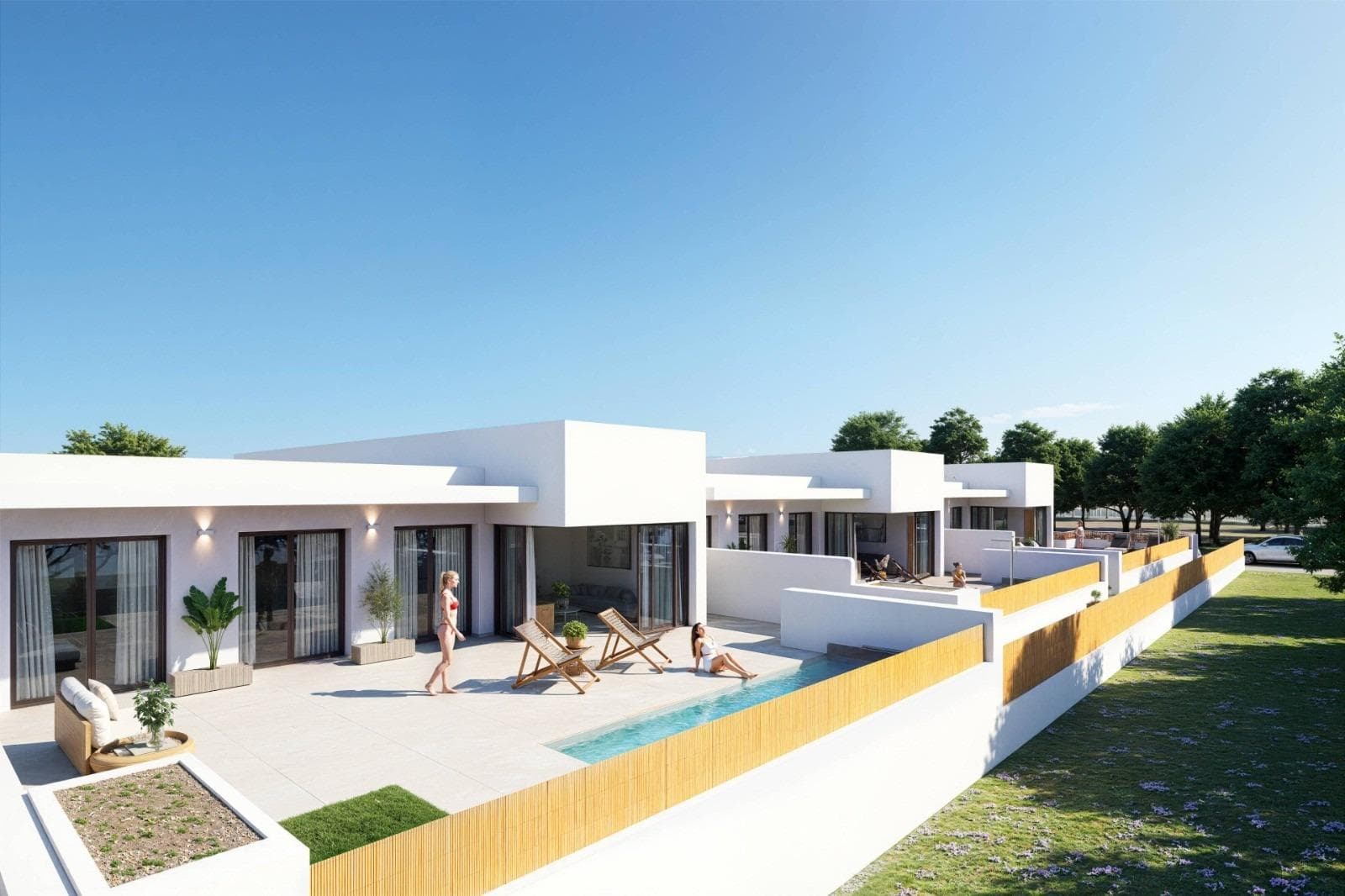 Ibiza-Stil Reihenhausvilla mit 3 Schlafzimmern und privatem Pool zum Verkauf in Dolores, C Vorschau 3