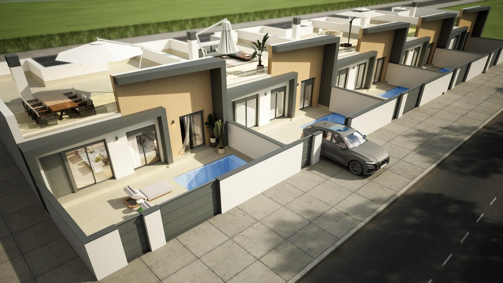 Neubau-Reihenhaus mit 3 Schlafzimmern und privatem Pool zum Verkauf in Avileses, Murcia Vorschau 2