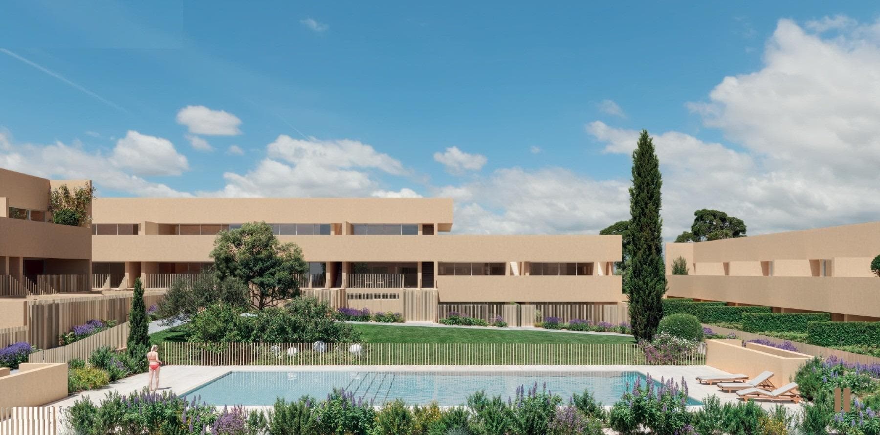 Neubau-Erdgeschosswohnung mit 3 Schlafzimmern in einer Wohnanlage in Los Balcones (Torrevi