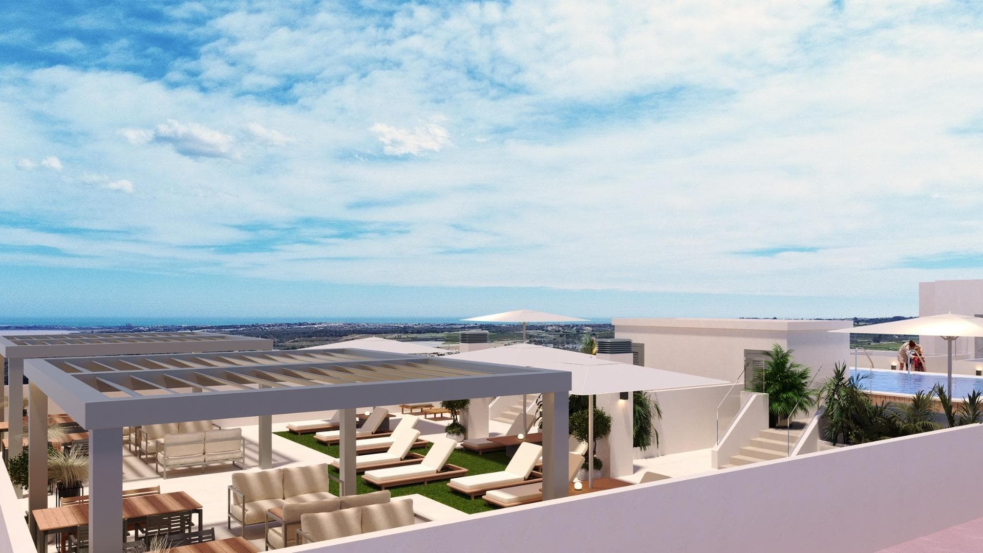 Modernes Penthouse mit 1 Schlafzimmer zum Verkauf in San Miguel de Salinas