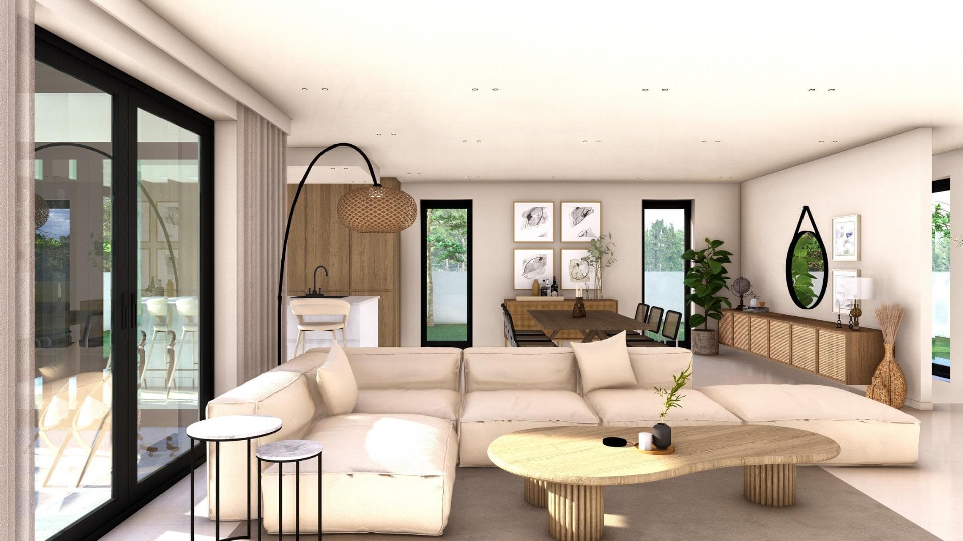 Freistehende einstöckige Villa mit 3 Schlafzimmern und privatem Pool in Finestrat Vorschau 3