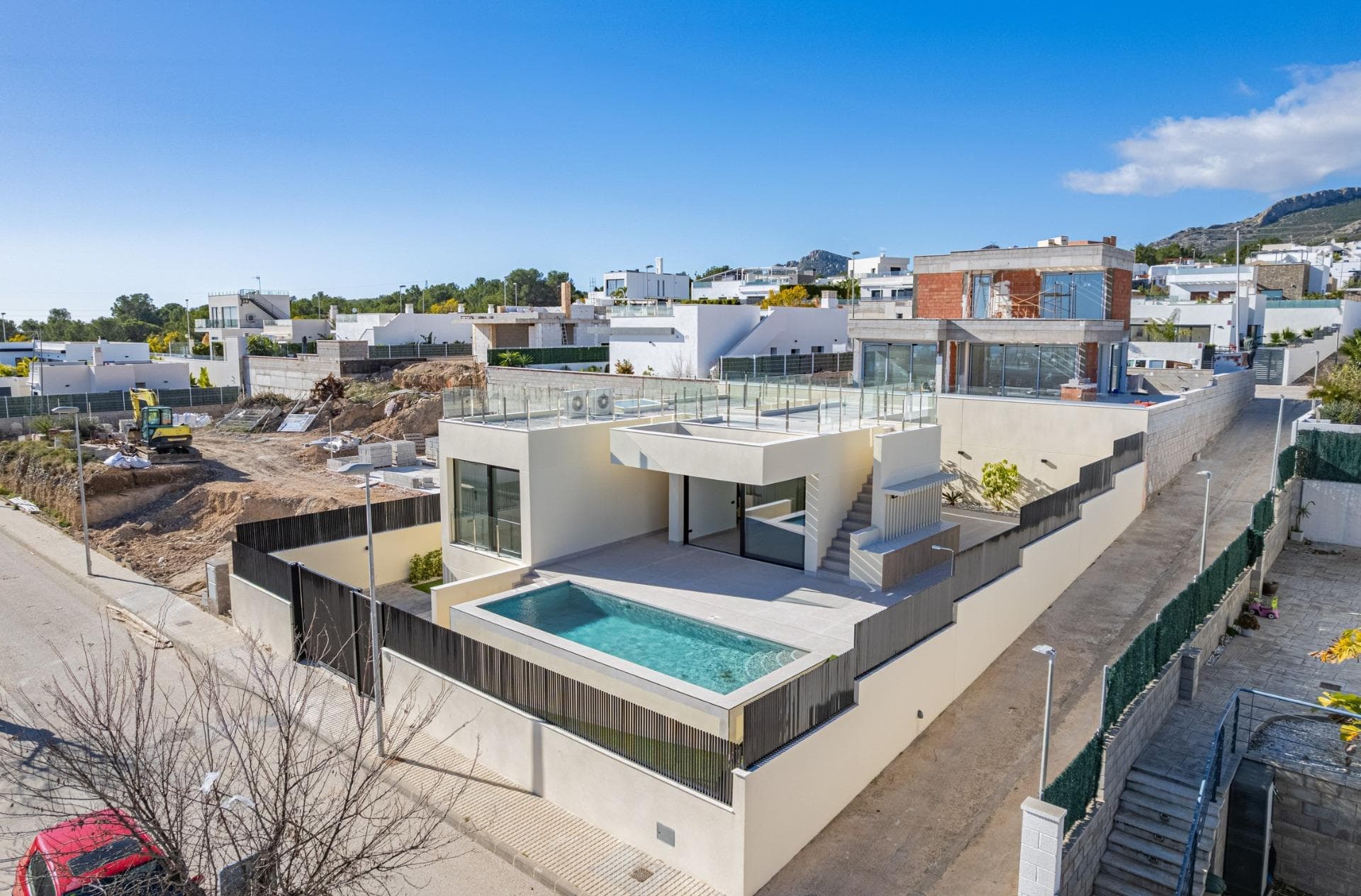 Neue schlüsselfertige Villa mit 4 Schlafzimmern und Meerblick zum Verkauf in La Alberca, P Vorschau 4