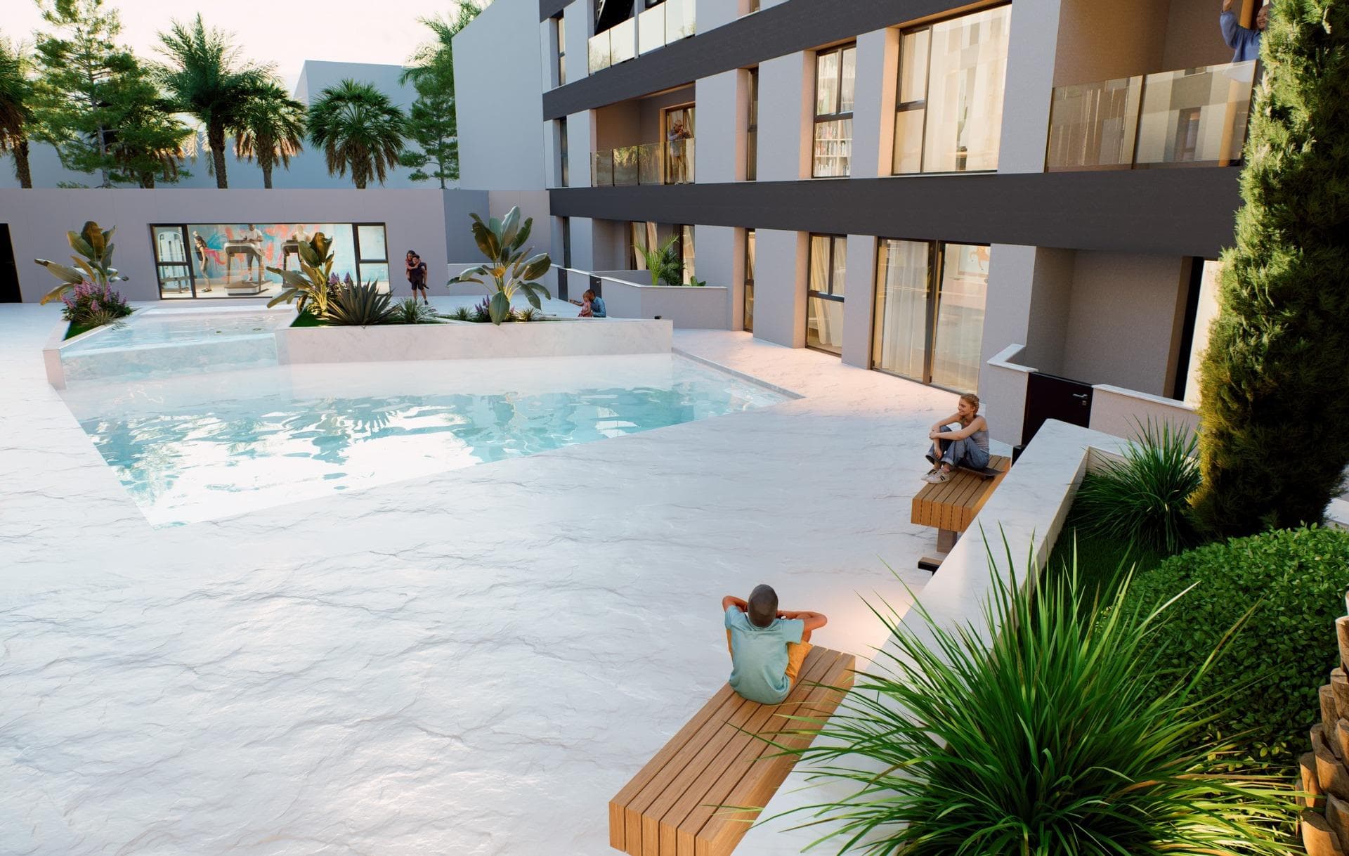 Neubau-Penthouse mit 1 Schlafzimmer, nur wenige Meter vom Strand entfernt, zu verkaufen (S Vorschau 3