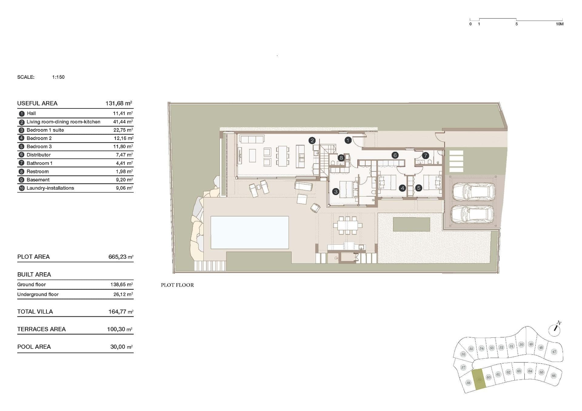 Wunderschöne Luxusvilla auf einer Ebene mit 3 Schlafzimmern und privatem Pool im prestiget Vorschau 5